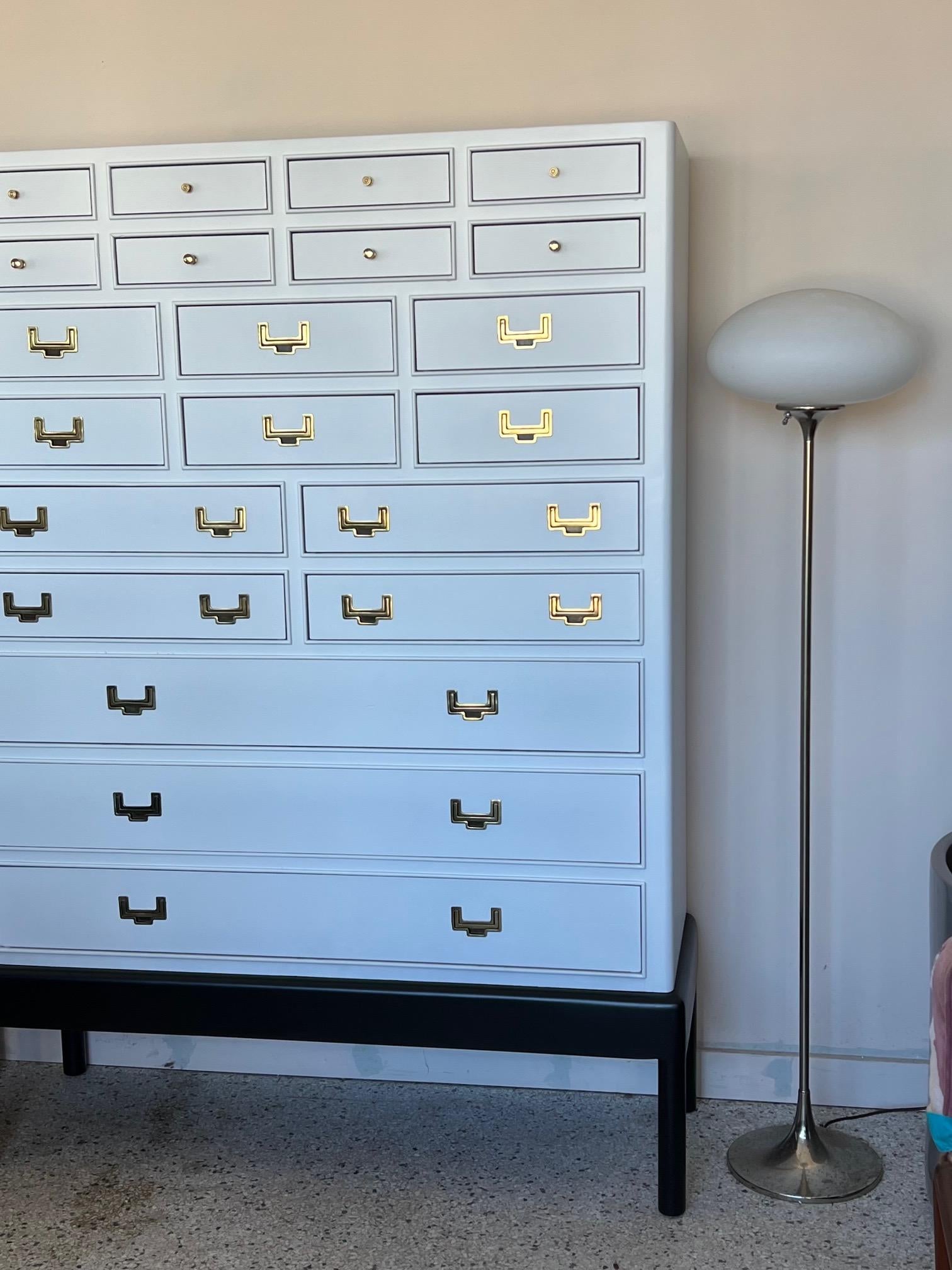 Modern Elegant Dresser With Twenty One Drawers For Sale