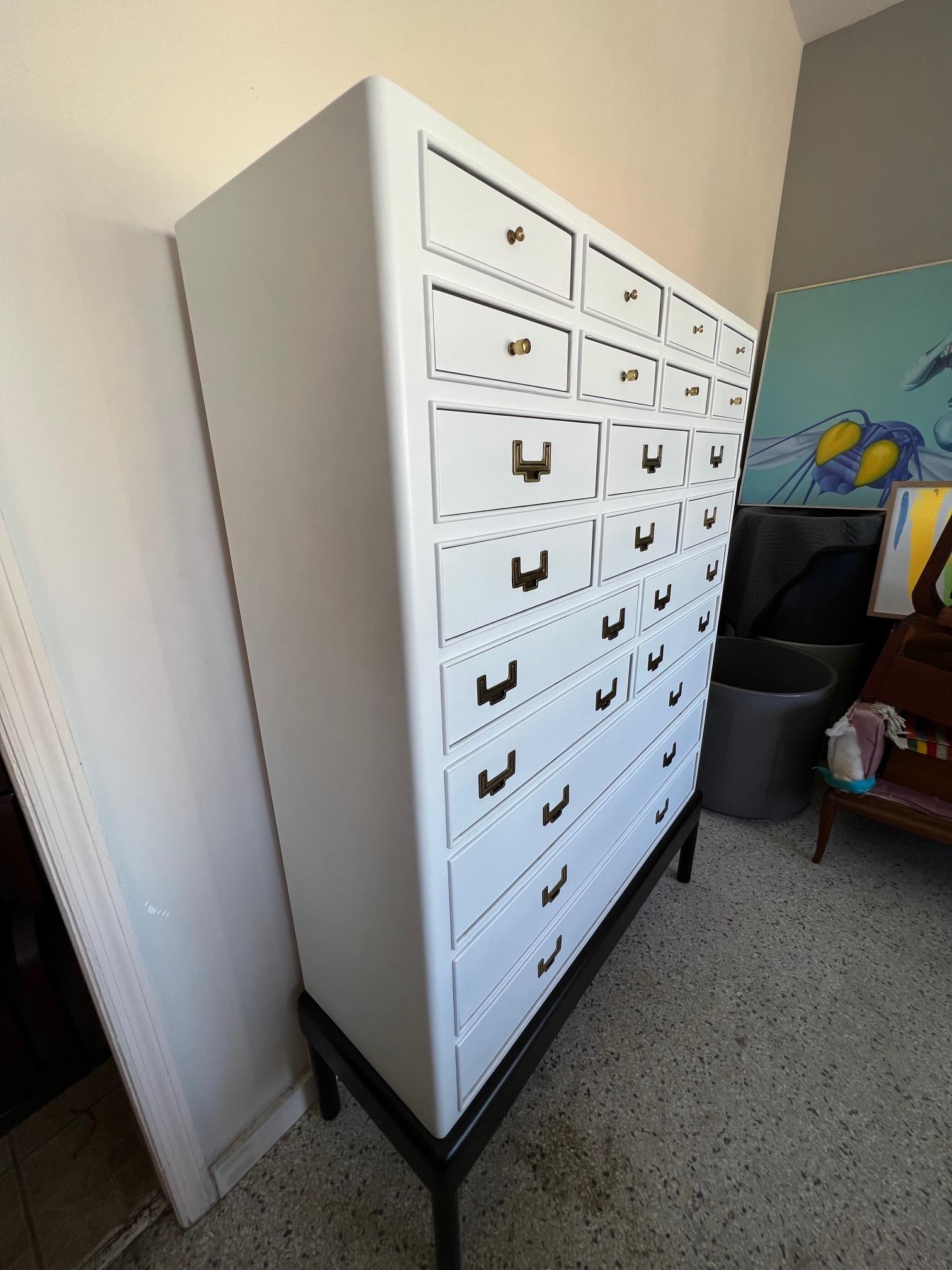 American Elegant Dresser With Twenty One Drawers For Sale