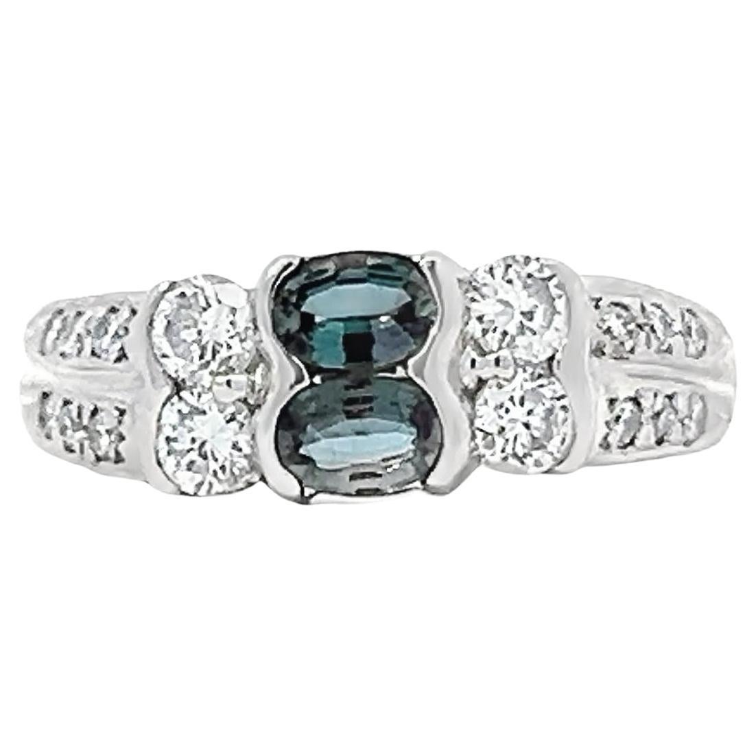 Elegant Dual Stone Ring