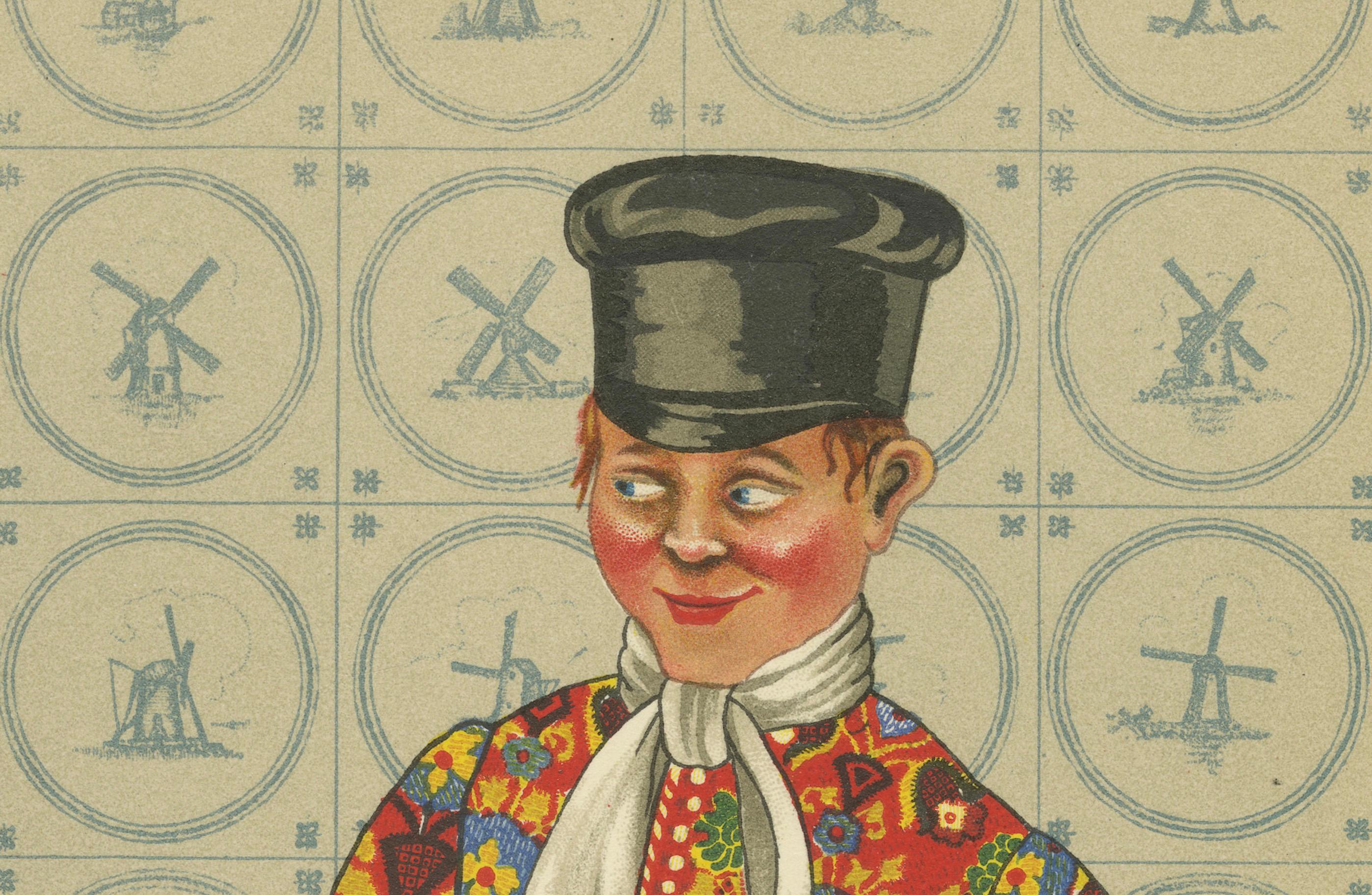 Élégant couple néerlandais en costume festif Bergen-Binnen, imprimé du début des années 1800 en vente 1