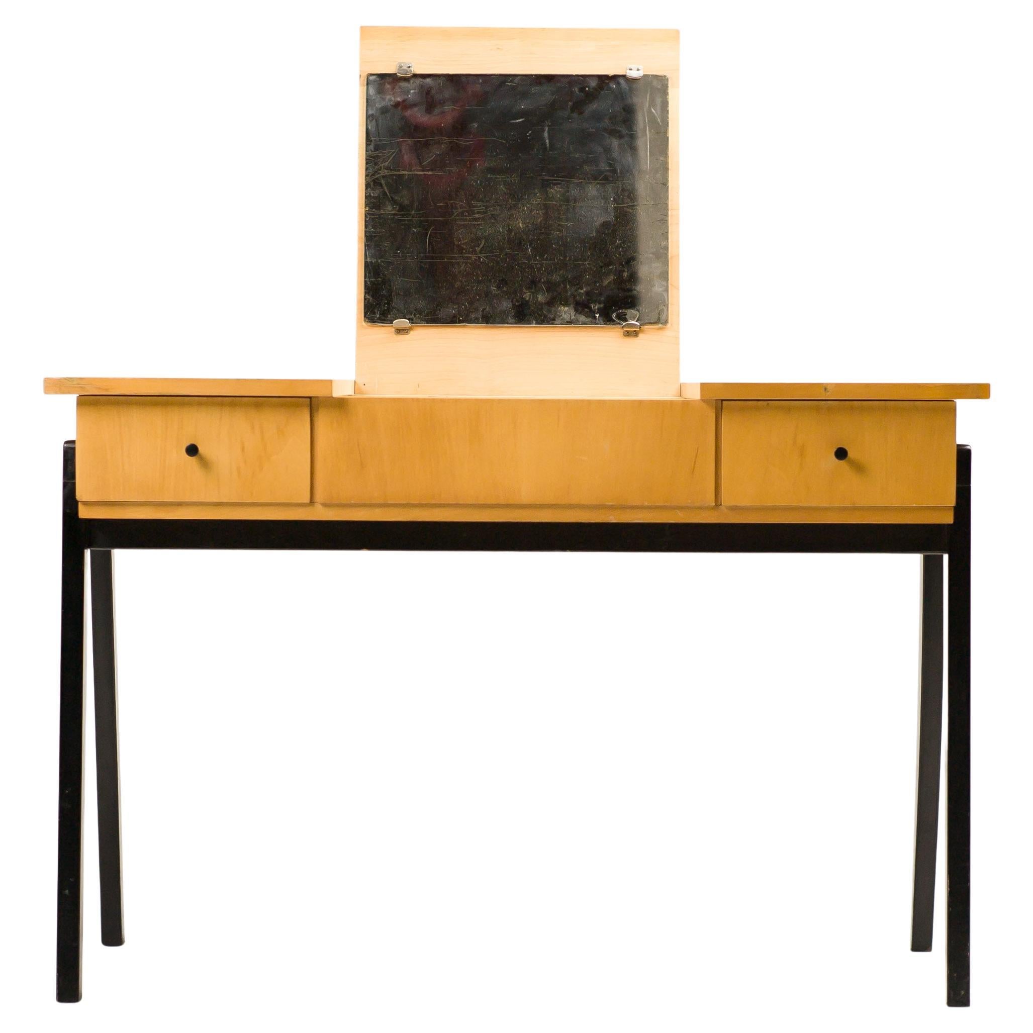 Elegant Dutch Vanity in Birch, 1950s