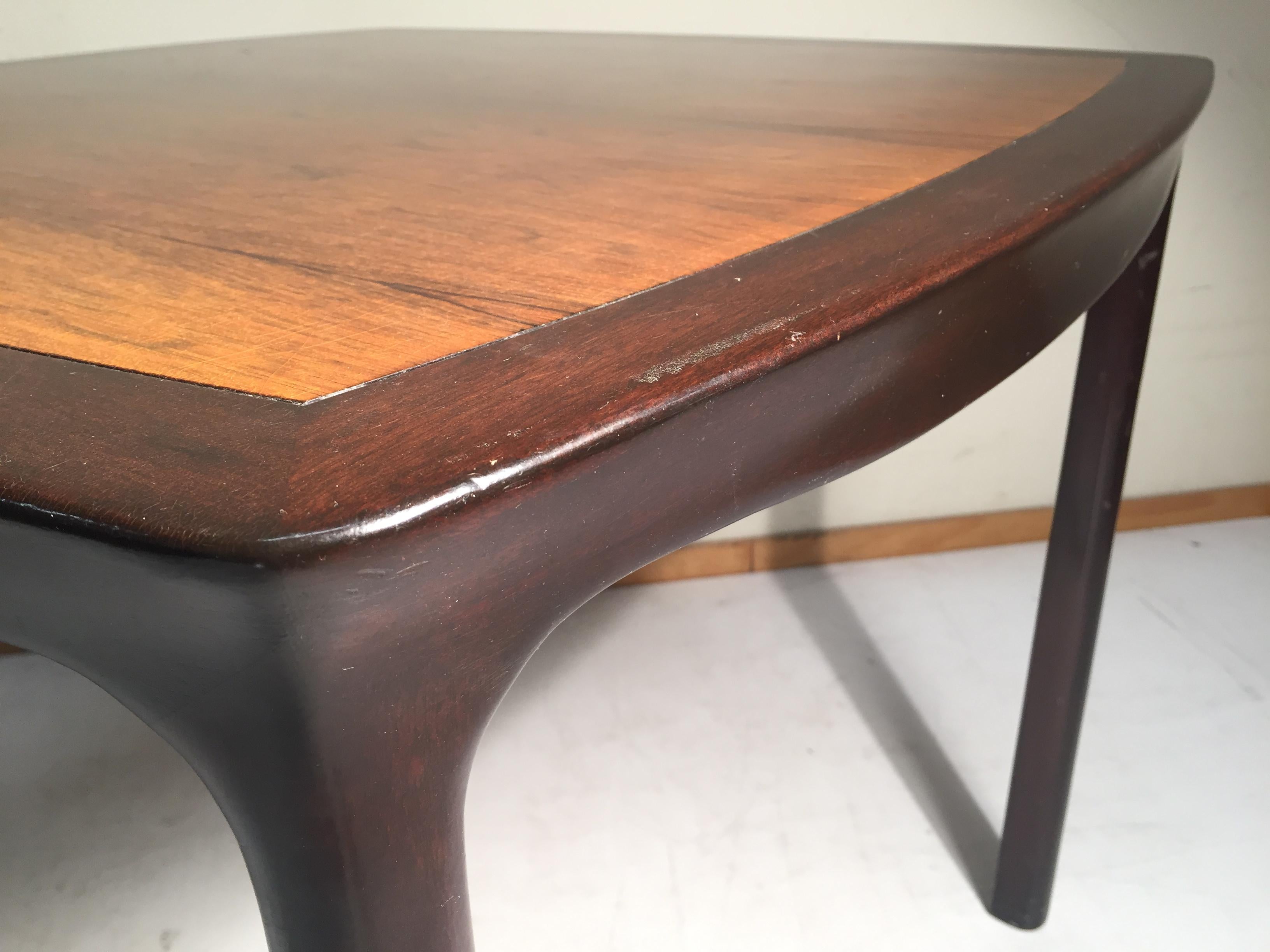 20th Century Elegant Edward Wormley Dinette Table in Rosewood for Dunbar