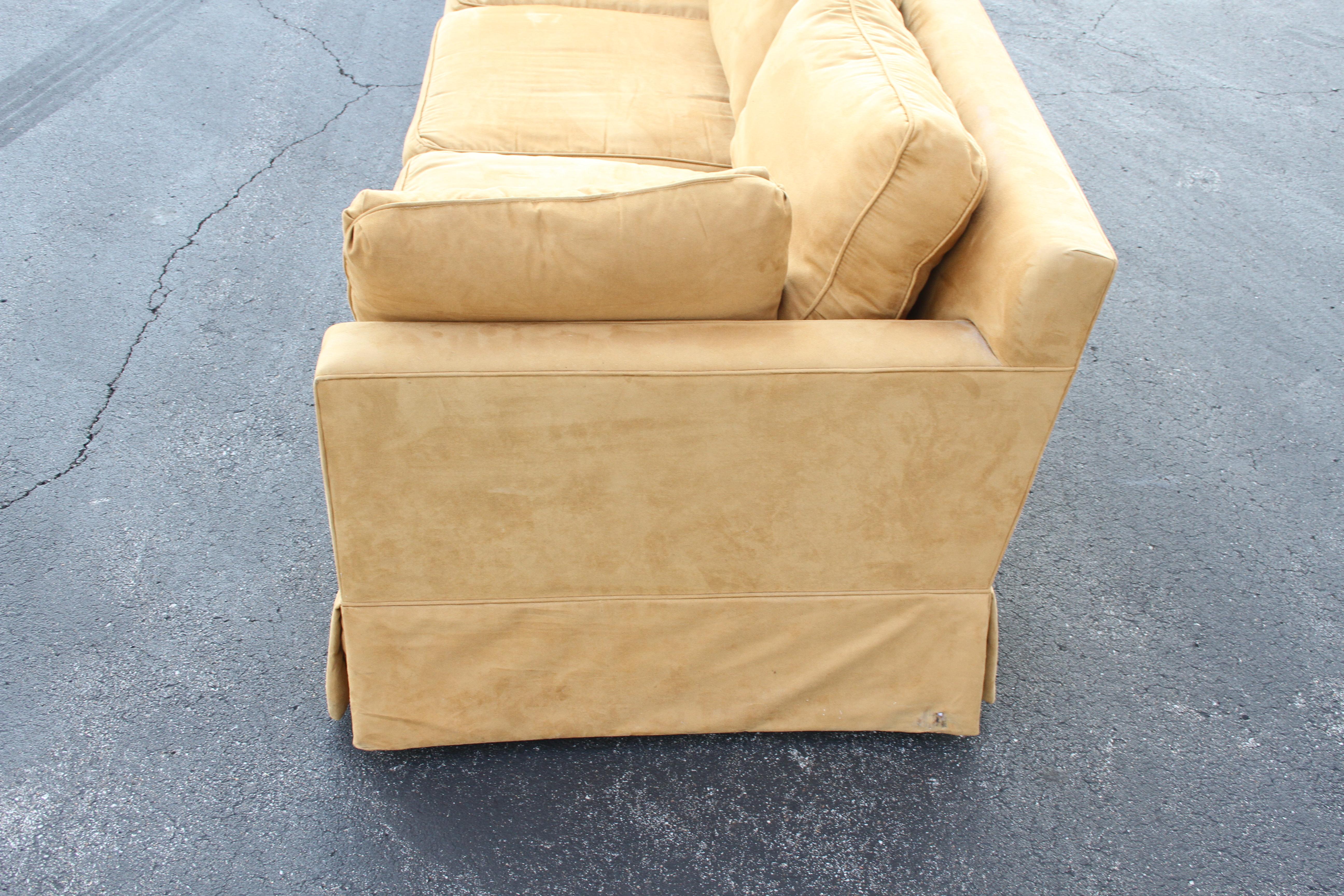 Elegant Edward Wormley for Dunbar Mid-Century Modern Down Cushion Sofa 7