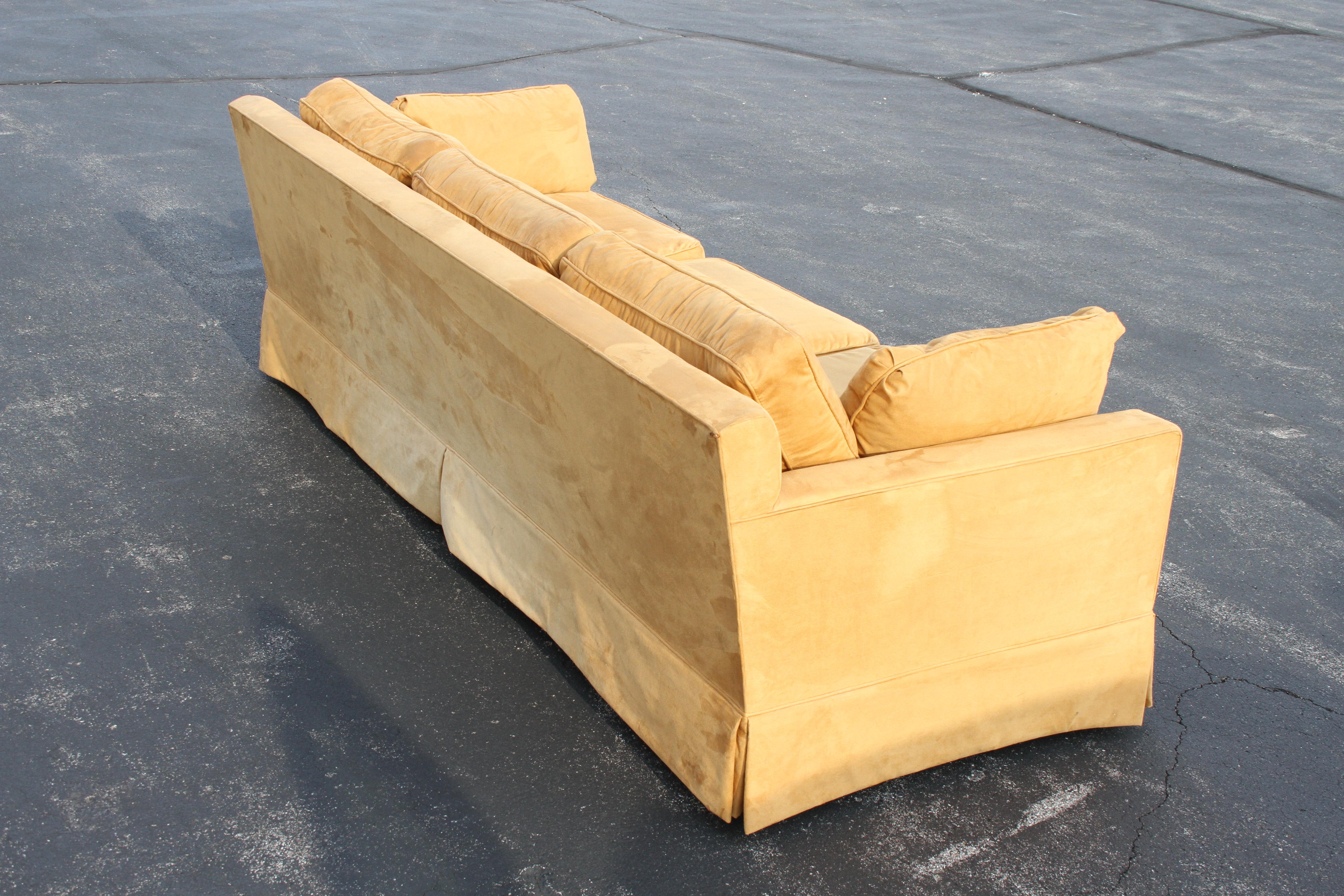 Elegant Edward Wormley for Dunbar Mid-Century Modern Down Cushion Sofa 8