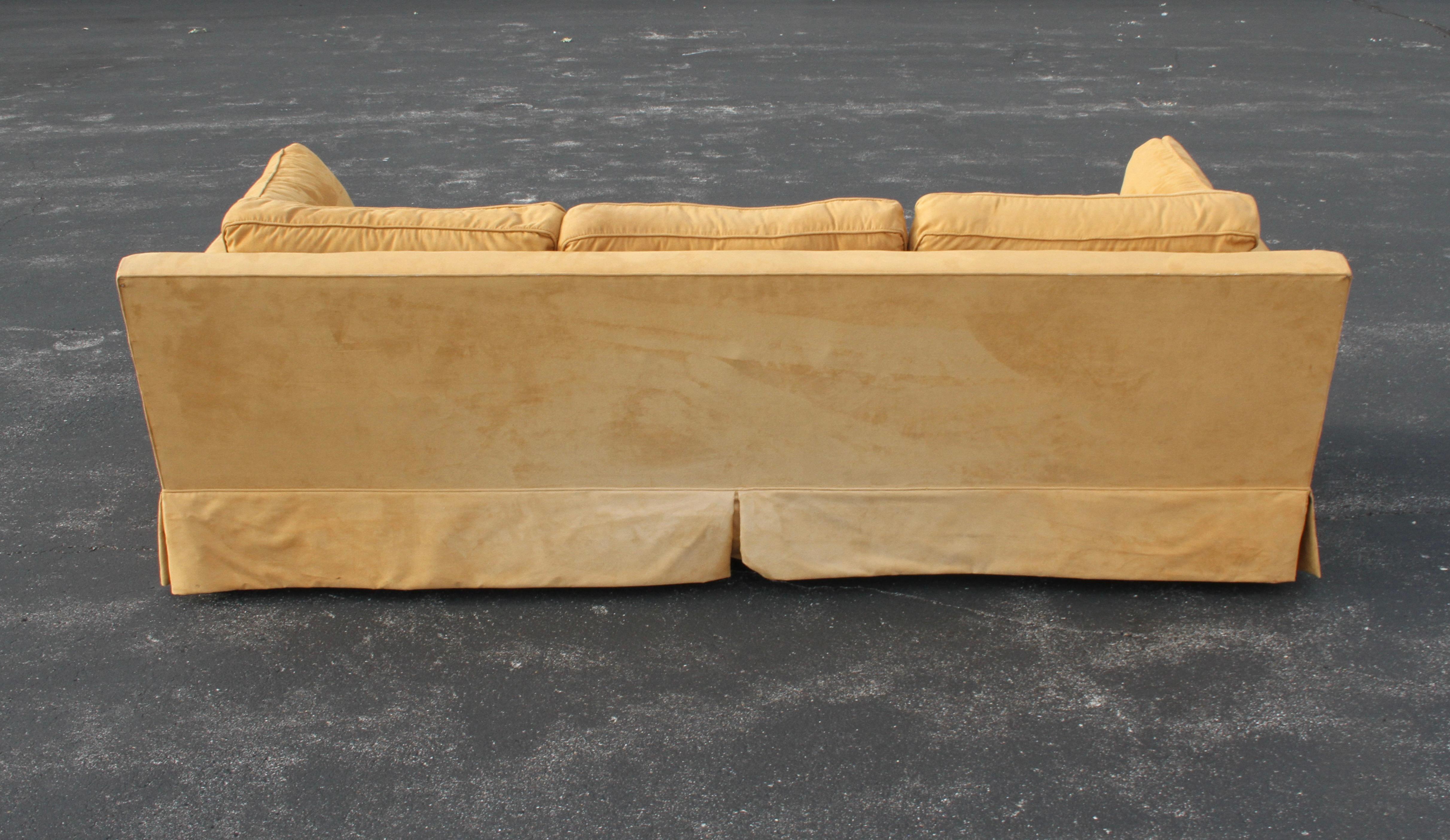 Upholstery Elegant Edward Wormley for Dunbar Mid-Century Modern Down Cushion Sofa
