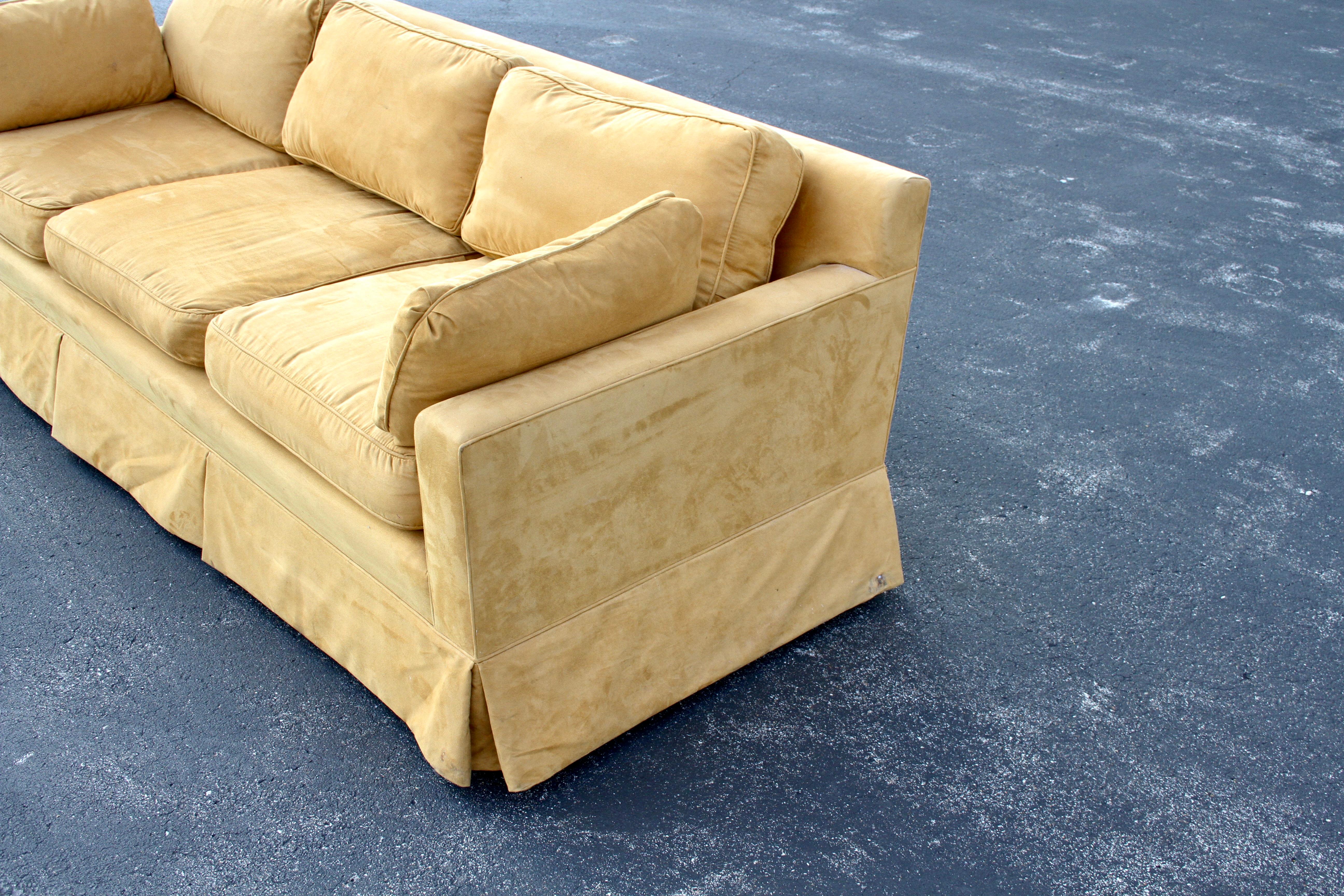 Elegant Edward Wormley for Dunbar Mid-Century Modern Down Cushion Sofa 1