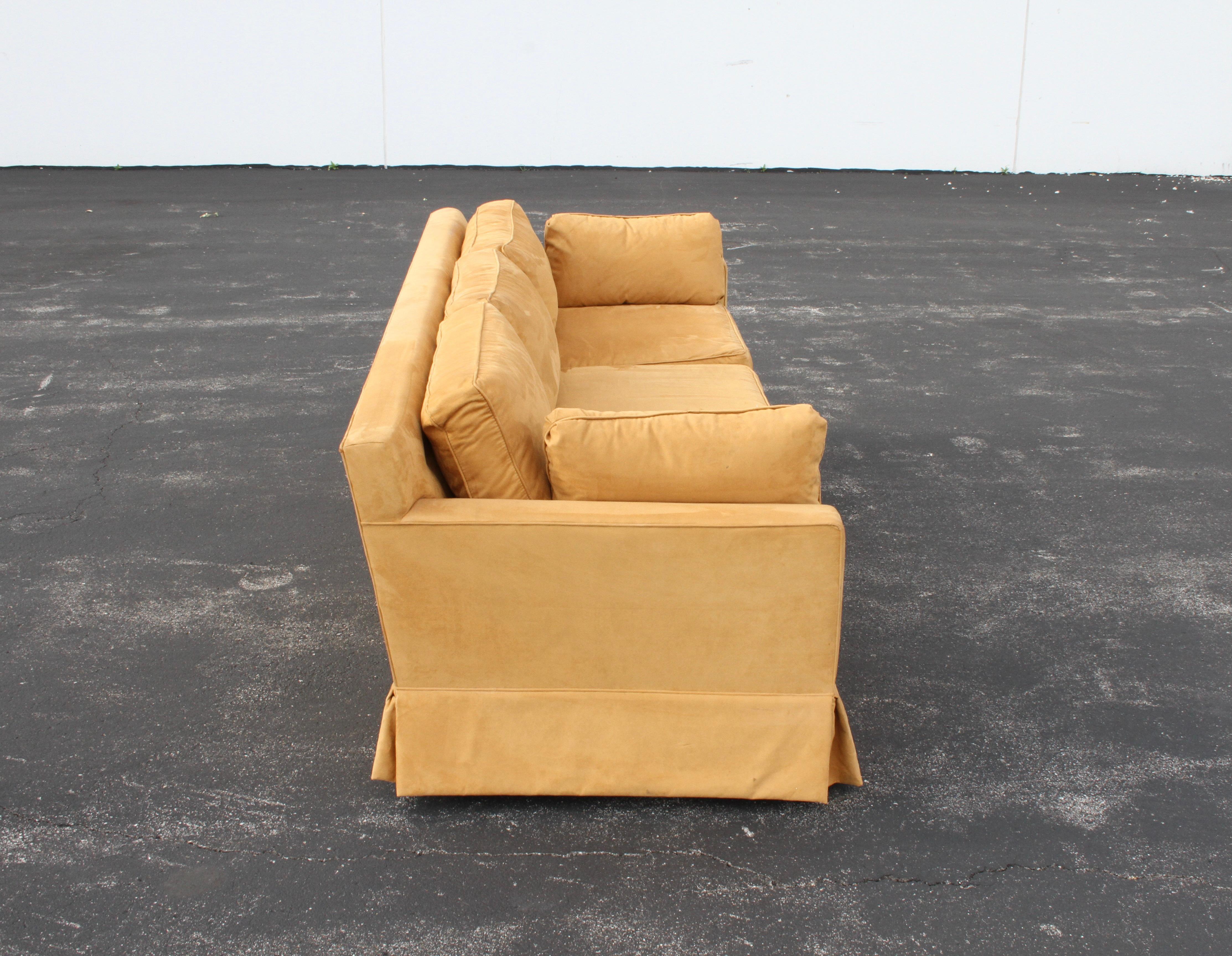 Elegant Edward Wormley for Dunbar Mid-Century Modern Down Cushion Sofa 2
