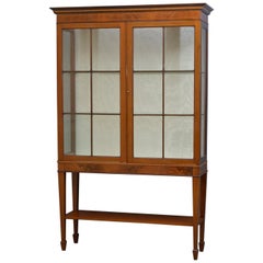 Antique Elegant Edwardian Display Cabinet