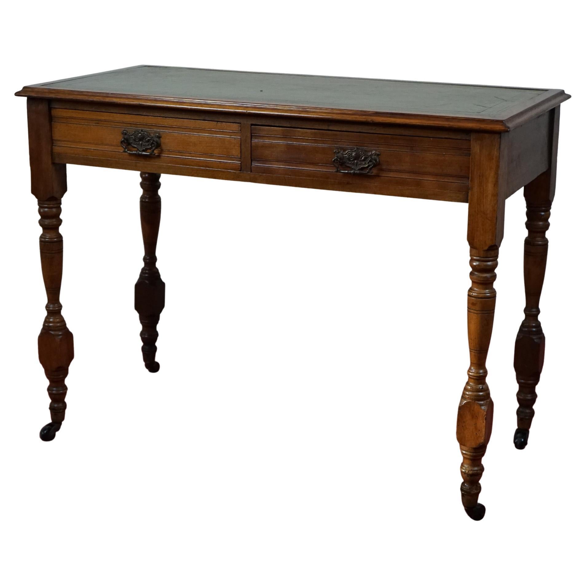 Elegant Edwardian Mahogany Antique Writing Table