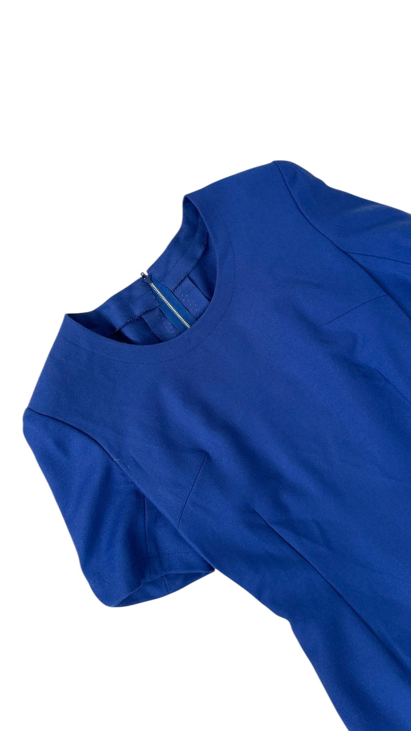 De las mujeres Elegante minivestido vintage azul eléctrico de Miss V Valentino en venta