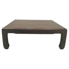 Elegant Elmwood Chinese Ming Dynasty Style Low Coffee Table