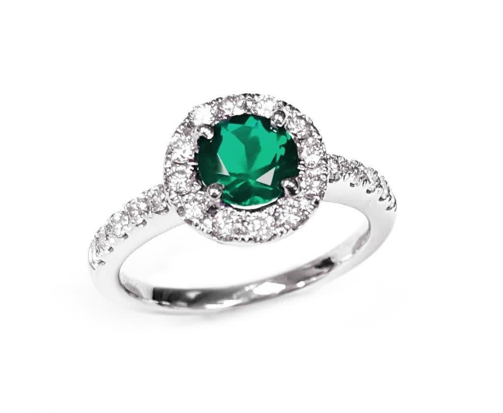 Elegant Emerald and Diamond Ring