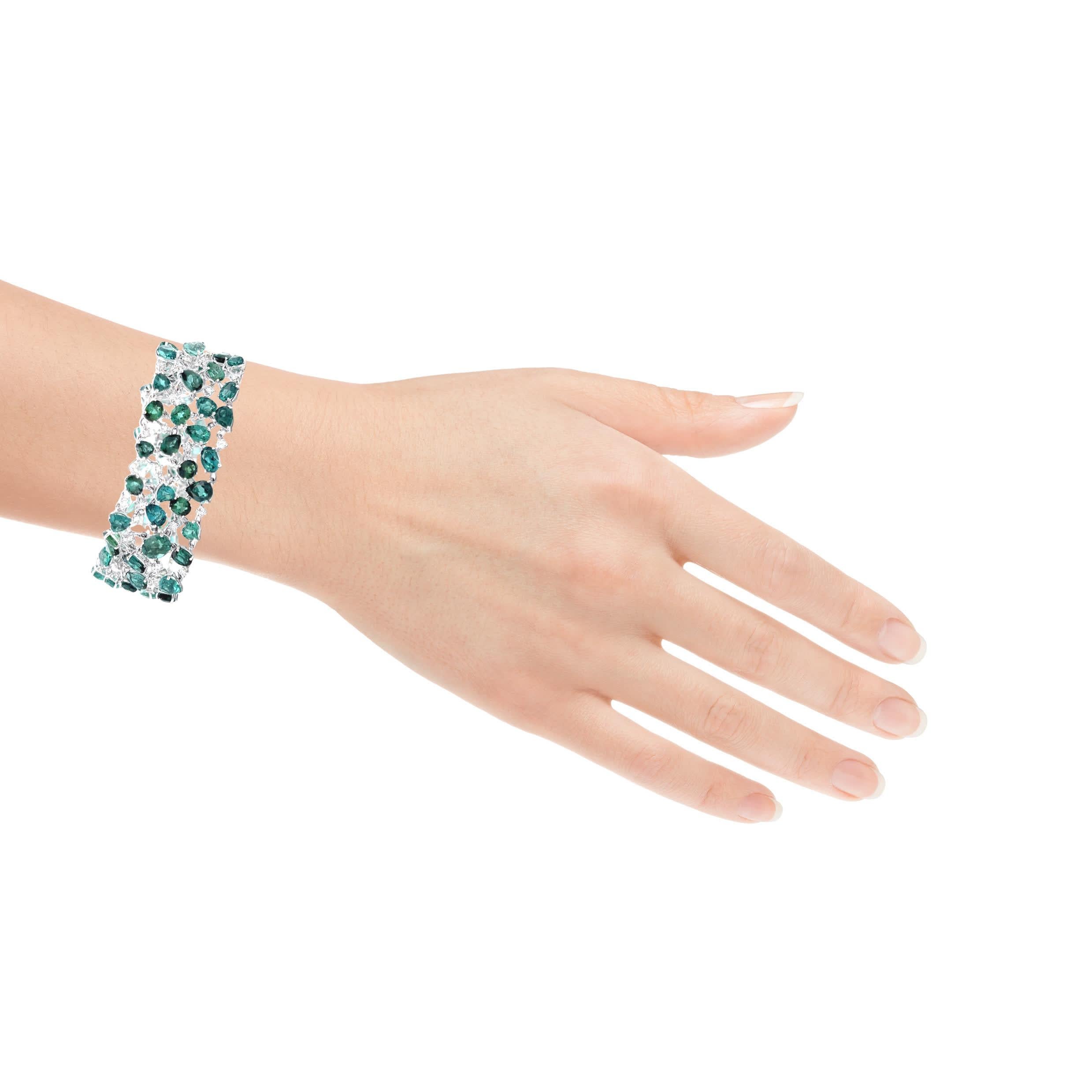 Elegante Pulsera Esmeralda en venta 1