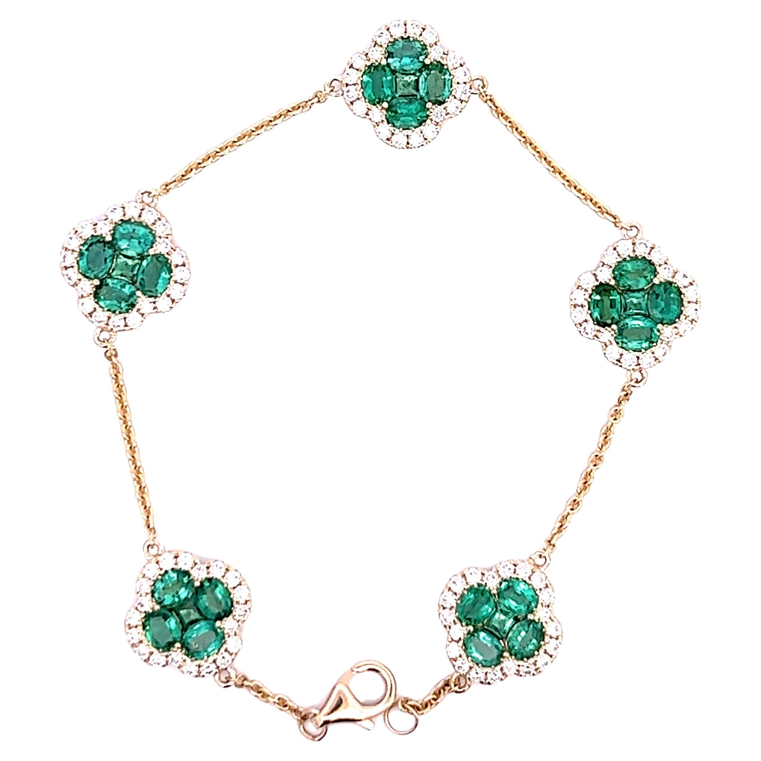 Elegant Emerald Bracelet
