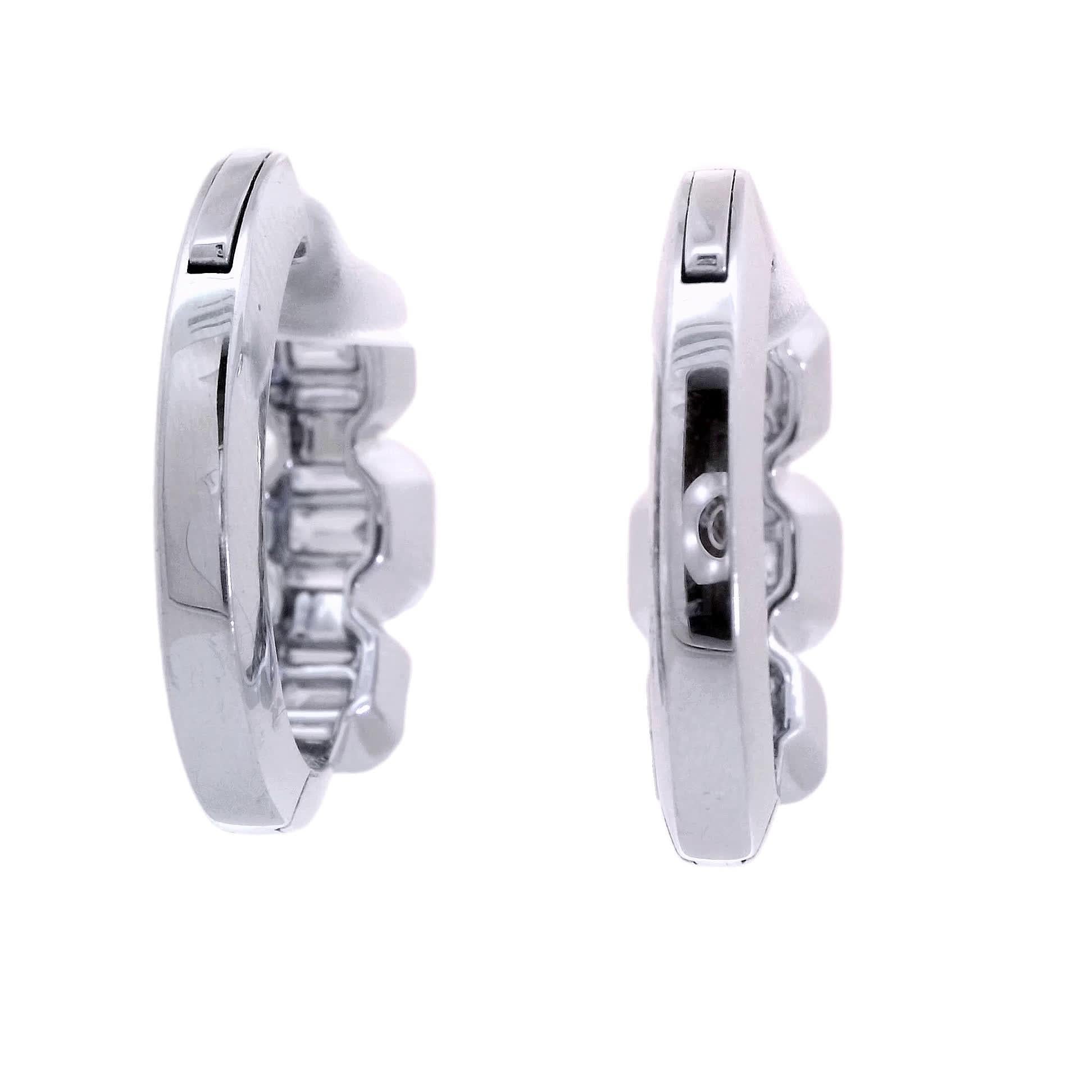 Elegant Emerald Cut Earrings In New Condition For Sale In Great Neck Plaza, NY