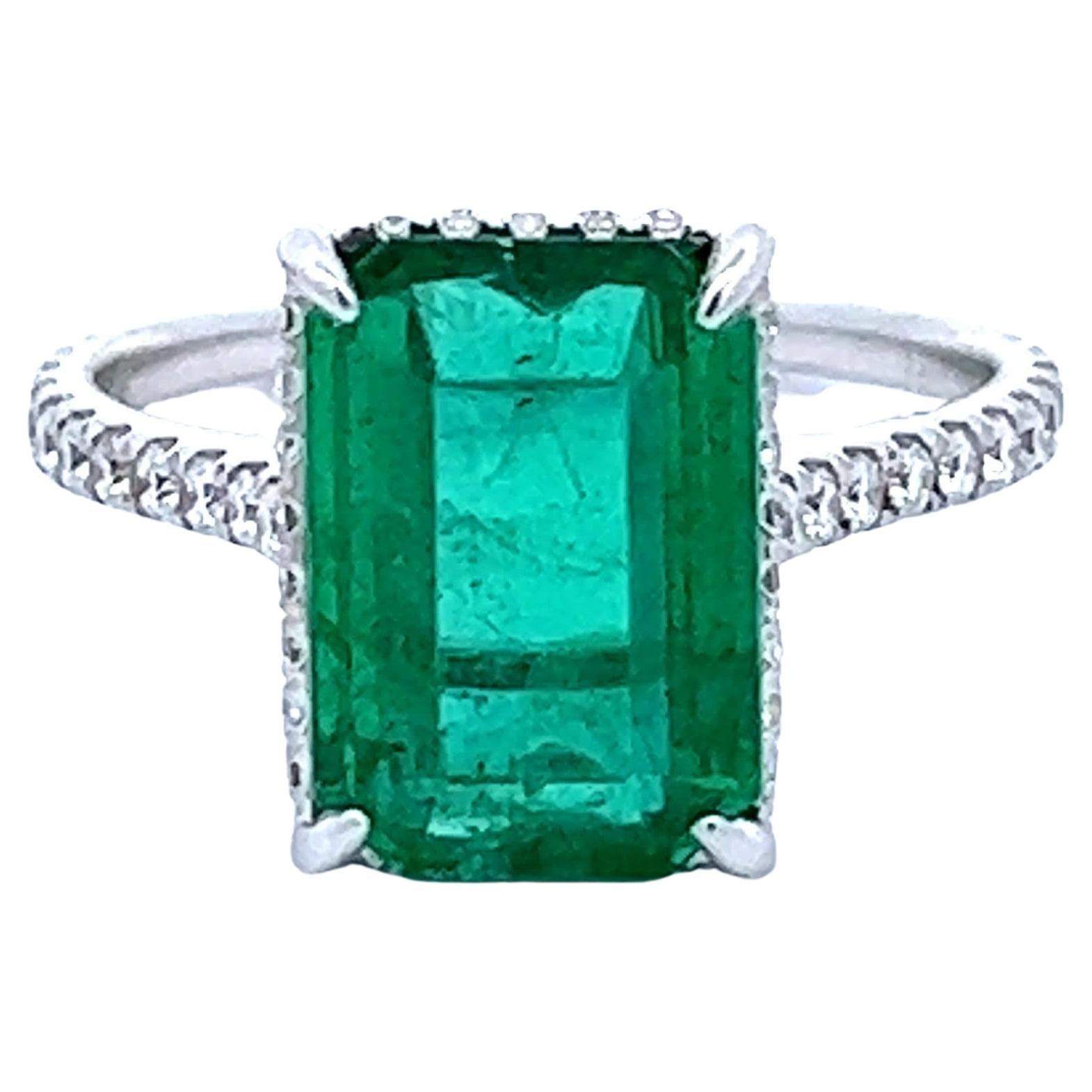 Elegant Emerald Cut Ring For Sale