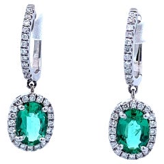 Elegant Emerald Drop Earrings