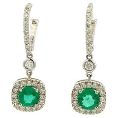 Elegant Emerald Drop Earrings