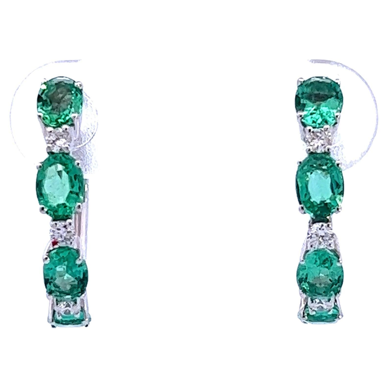 Elegant Emerald Earrings