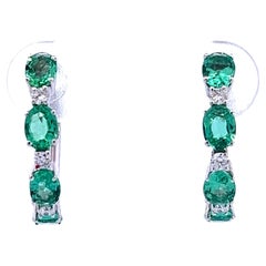 Elegant Emerald Earrings