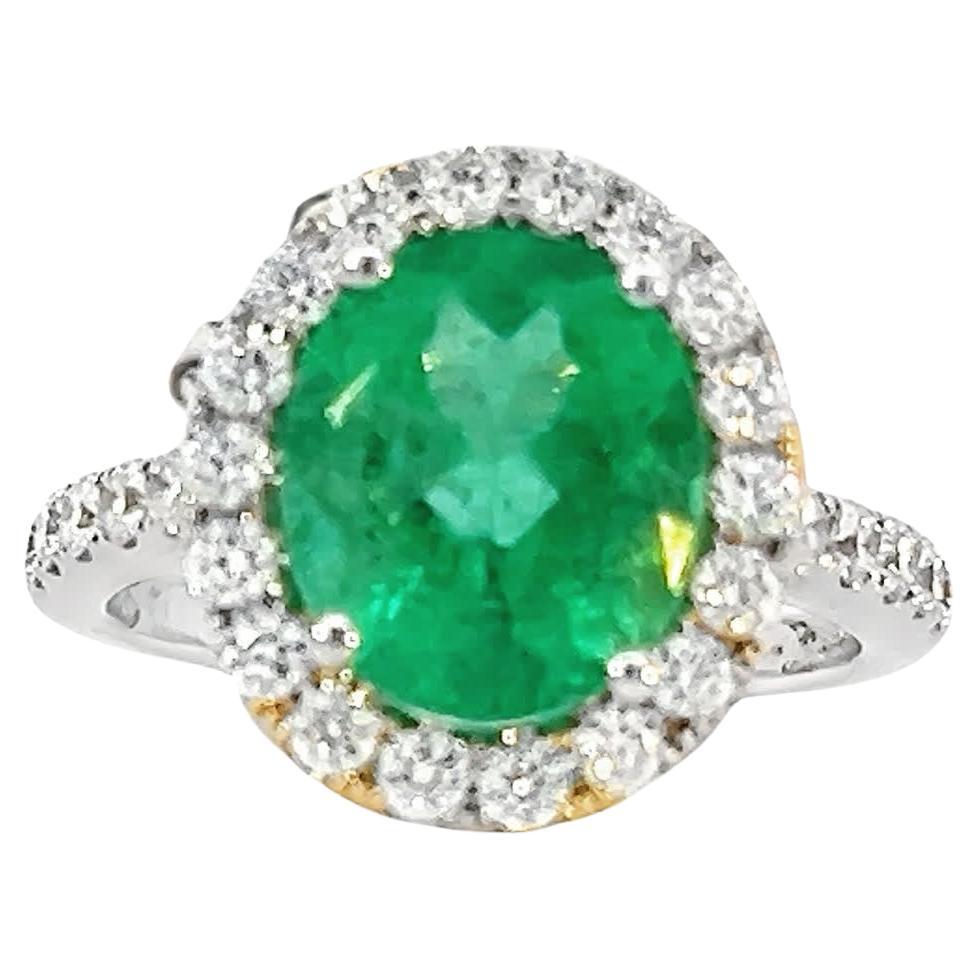 Eleganter Smaragdring