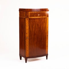 Elegant Empire Pedestal Cabinet, Copenhagen 1810-20