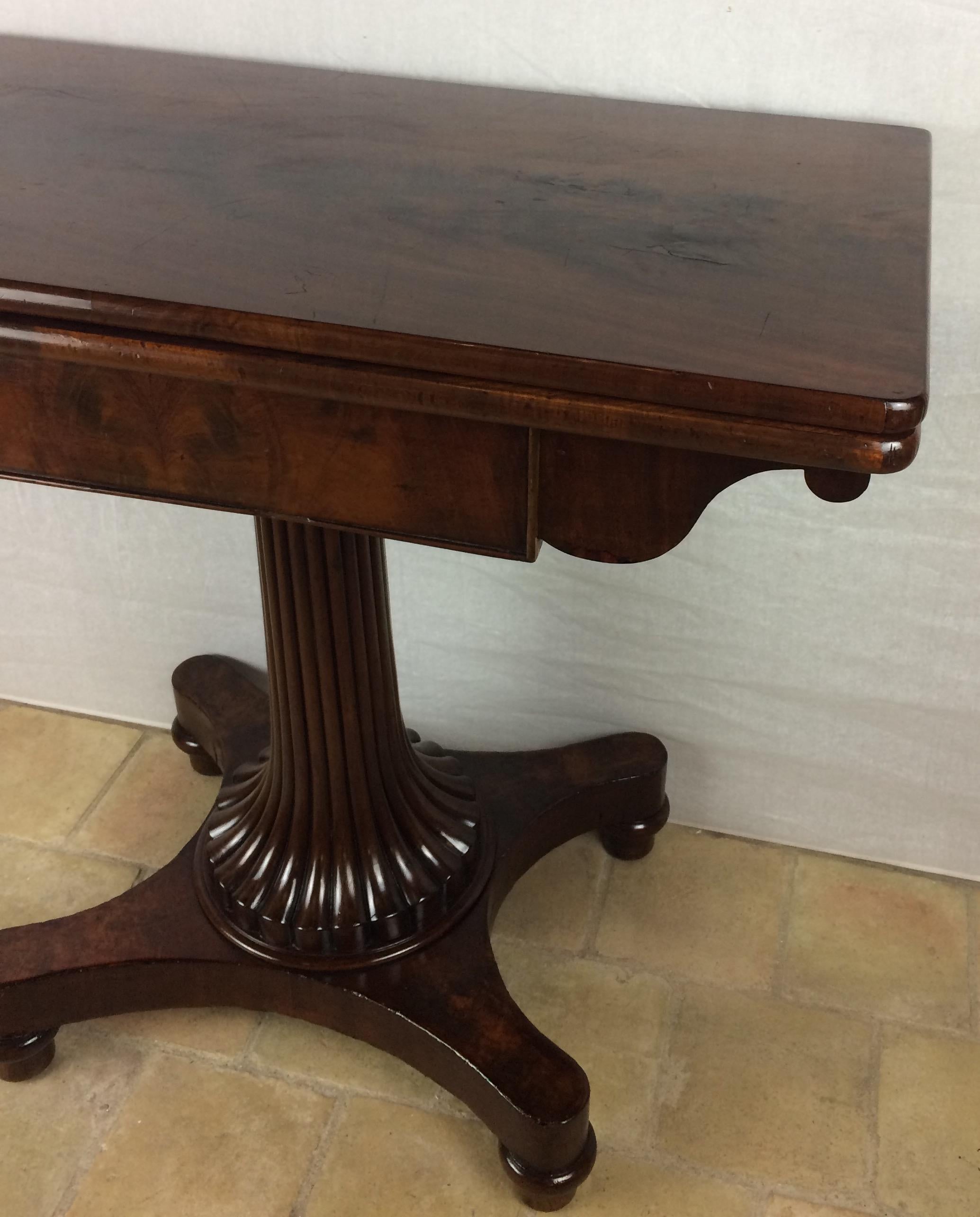 Empire Period 19th Century Rosewood Card Table English For Sale 4