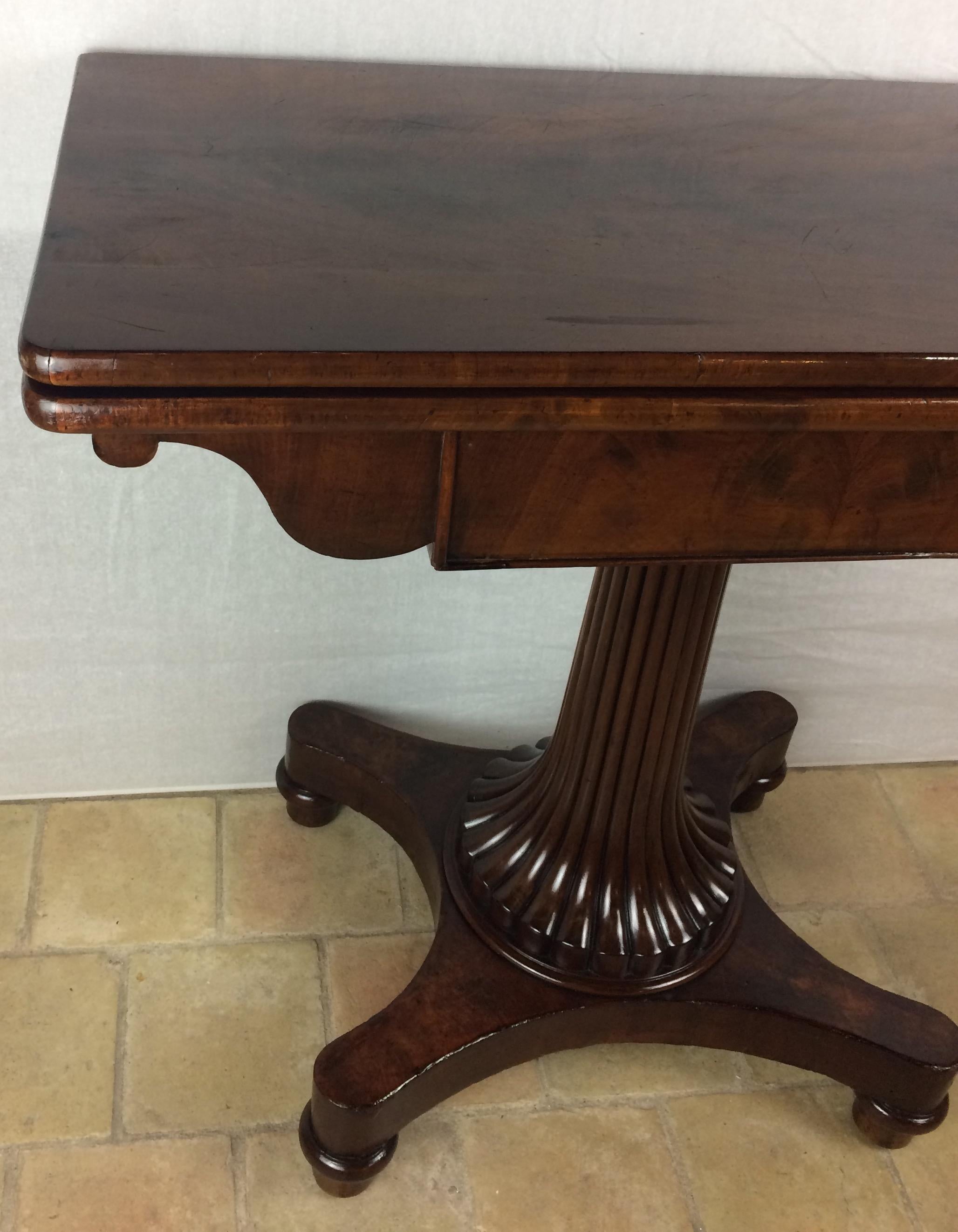 Empire Period 19th Century Rosewood Card Table English For Sale 6