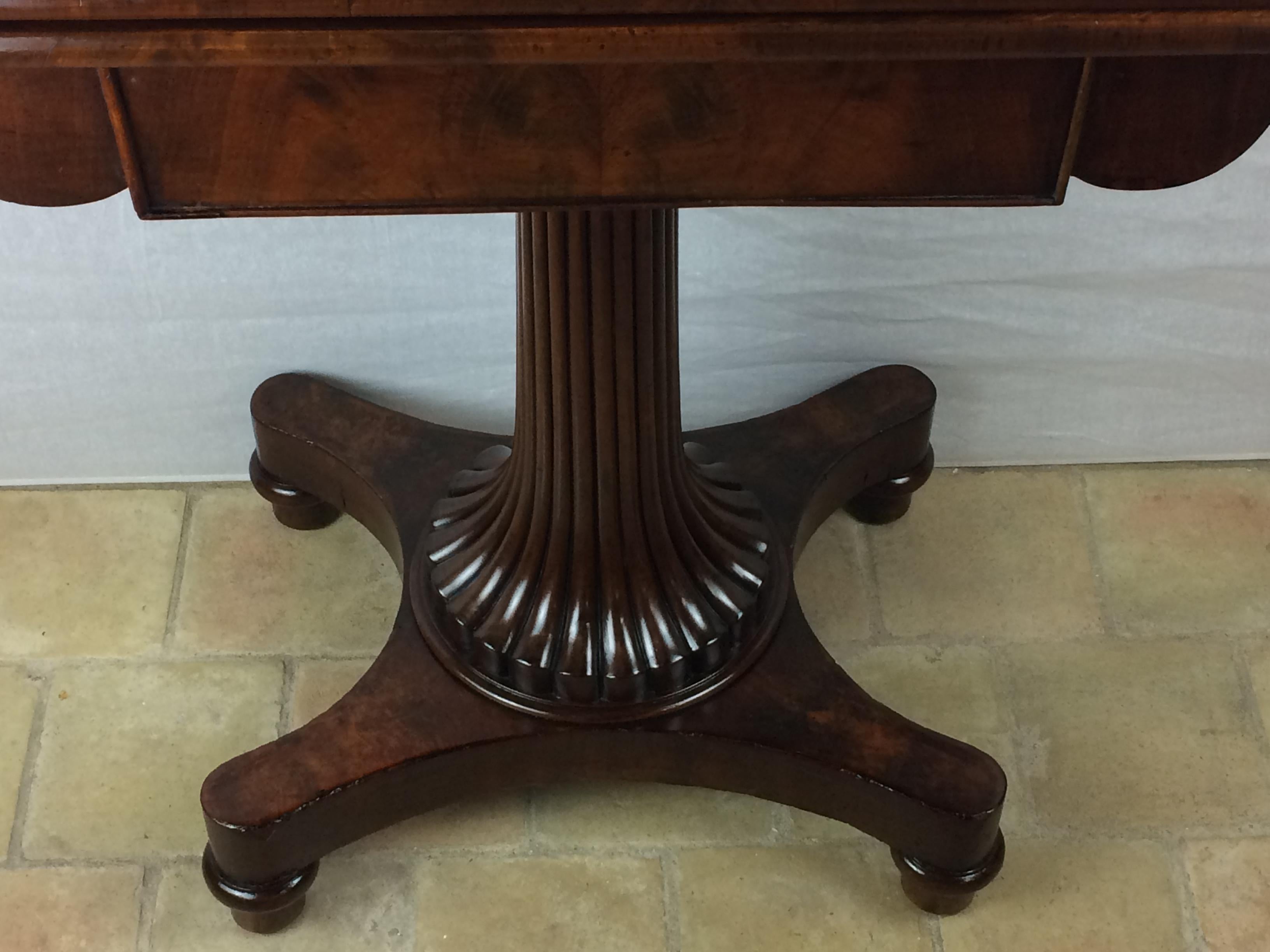 Empire Period 19th Century Rosewood Card Table English For Sale 8