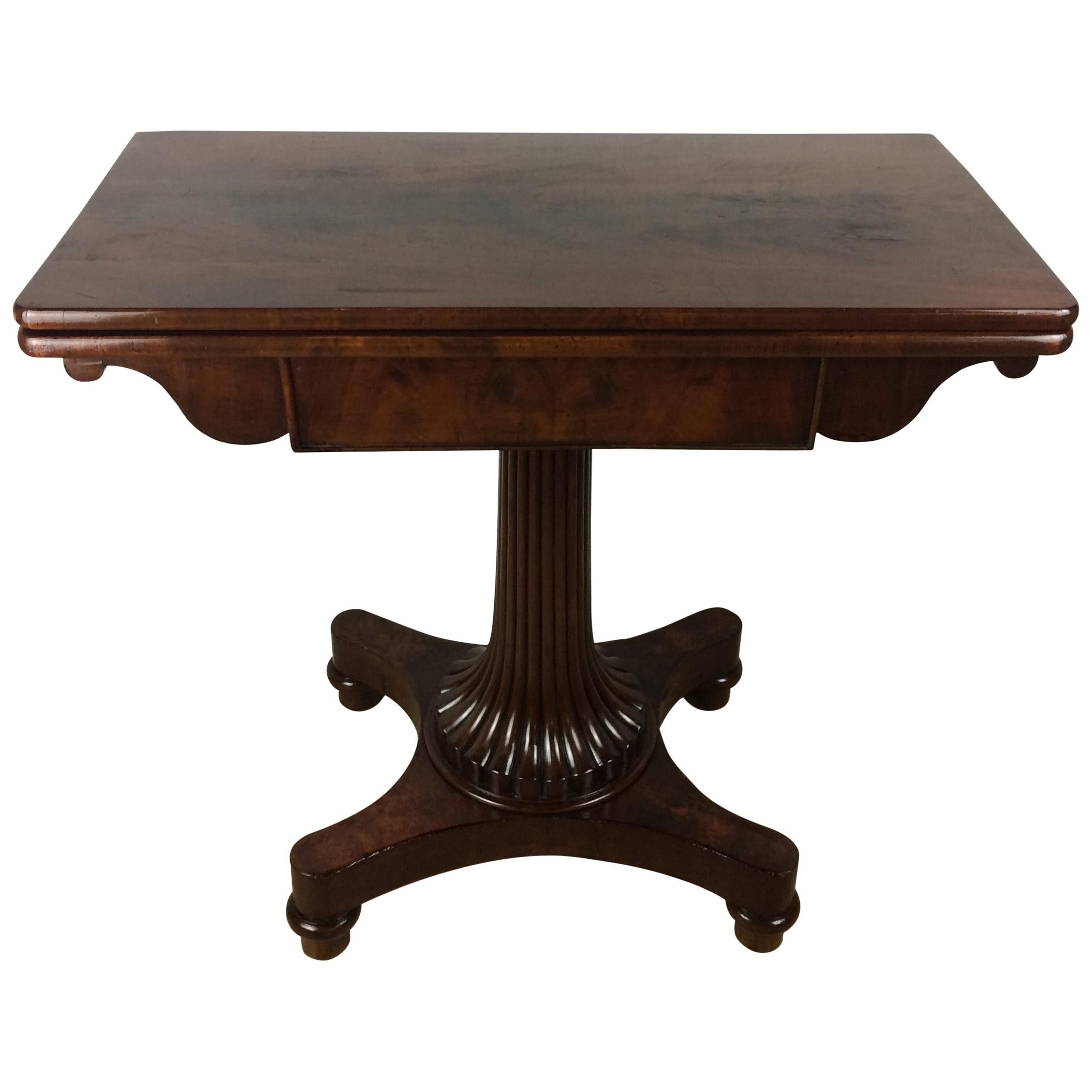 Empire Period 19th Century Rosewood Card Table English