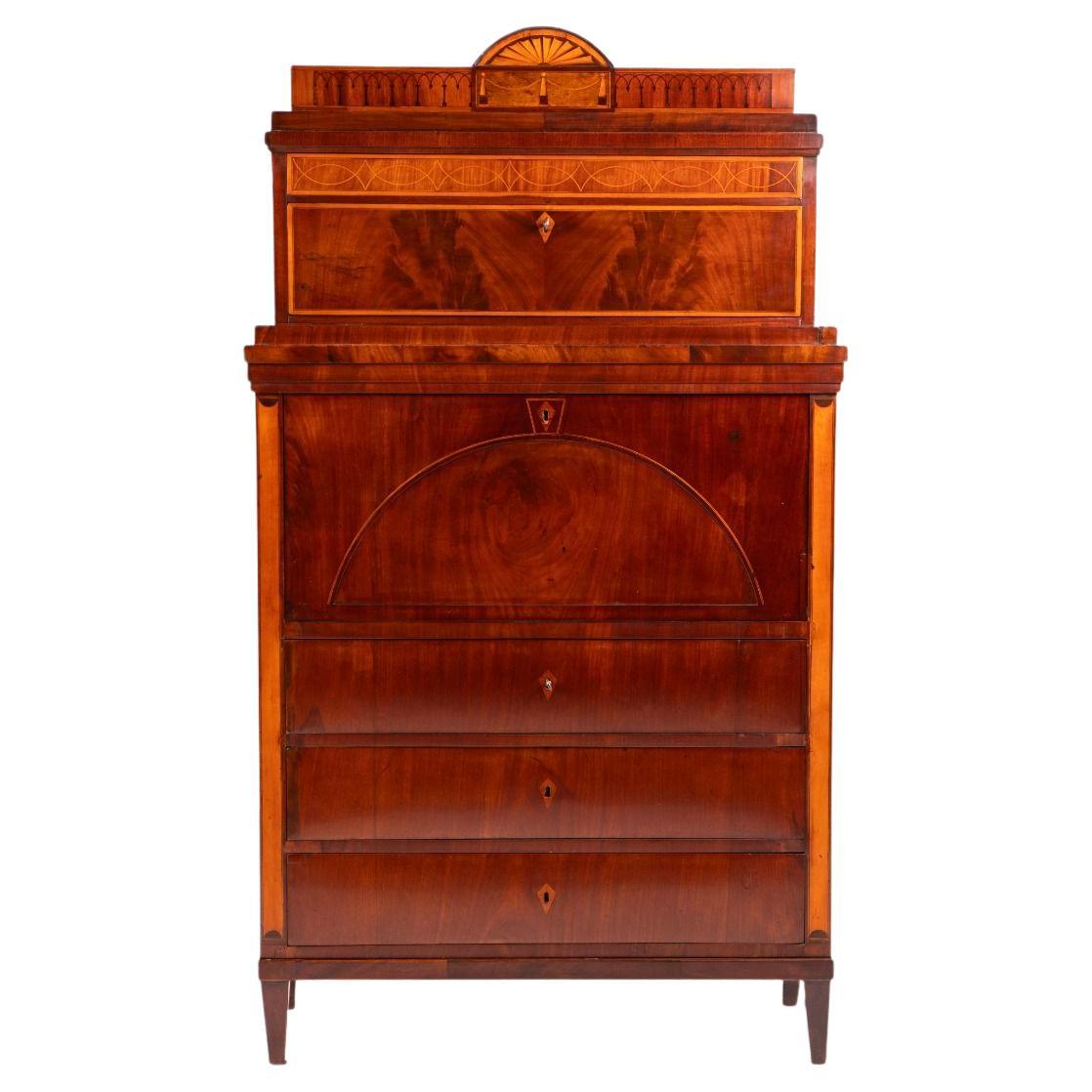 Eleganter Empire-Sekretär / Bureau, Kopenhagen 1810 im Angebot