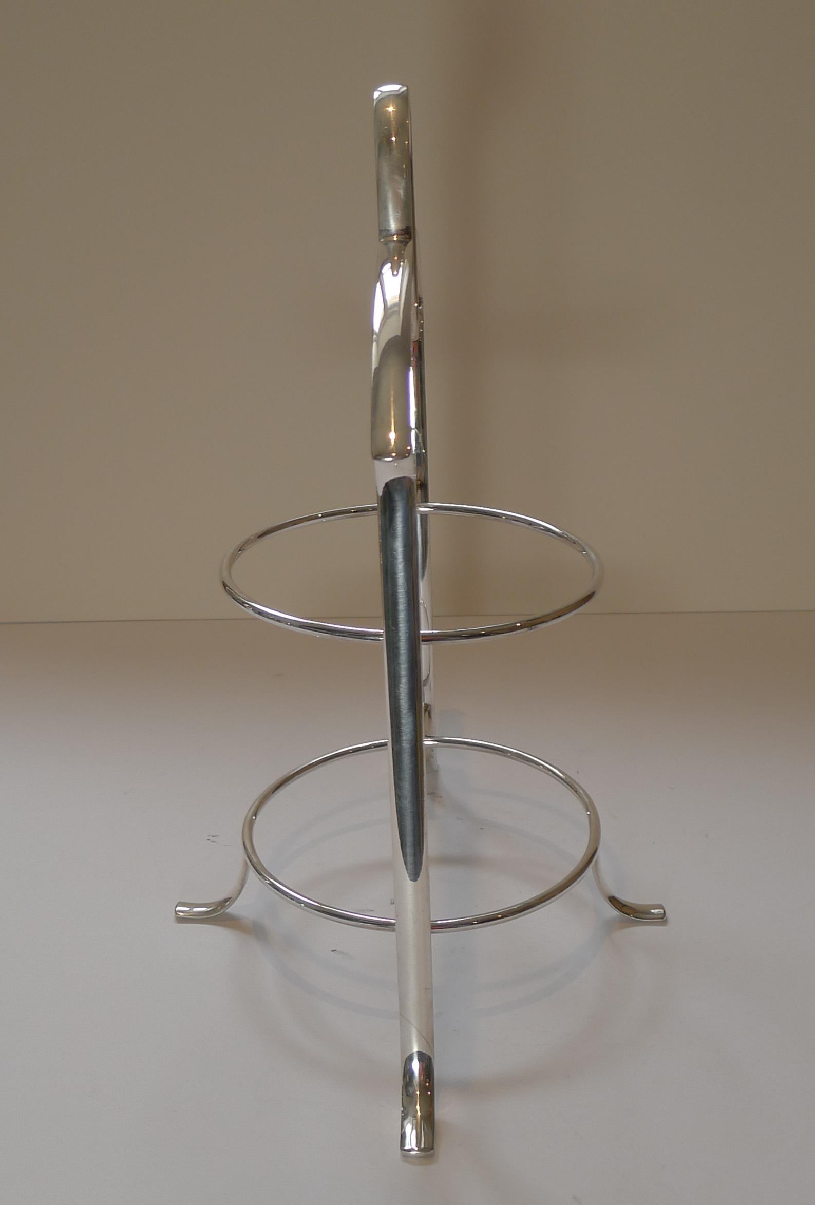 Elegant English Silver Plated Cake Stand by Deakin and Francis, circa 1920 2