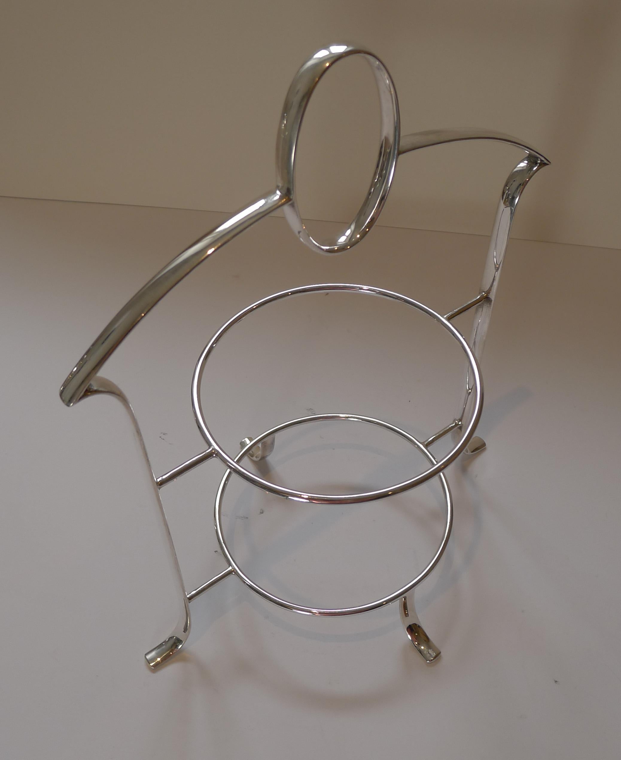 Elegant English Silver Plated Cake Stand by Deakin and Francis, circa 1920 3