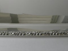 Elegante vassoio da cocktail inglese placcato in argento dei fratelli Barker, 1900 circa