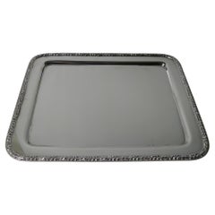 Elegant English Silver Plated Cocktail Tray by Barker Brothers c.1900