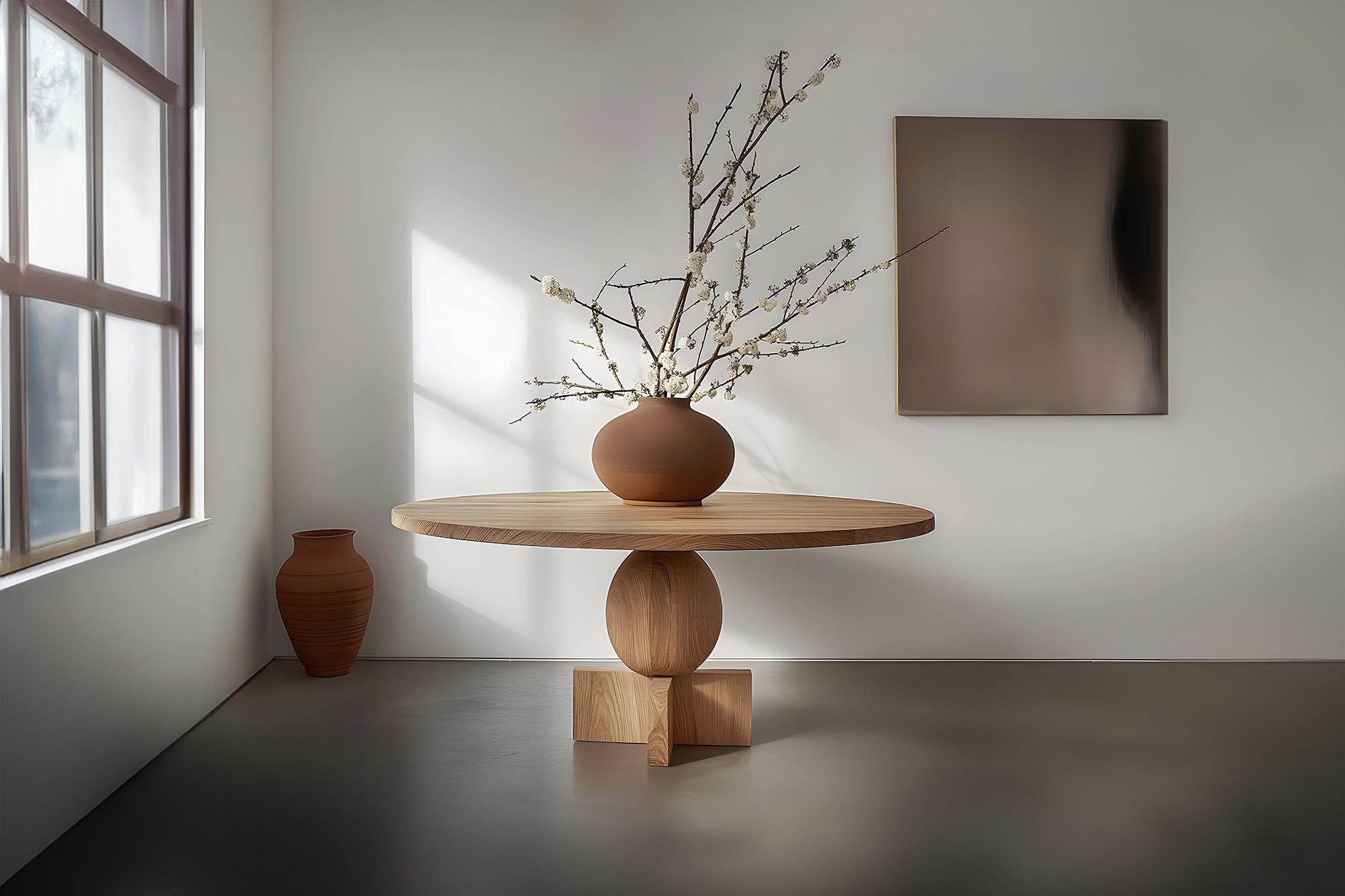 Moderno Eleganza, Tavoli da pranzo Socle, Capolavoro in Wood No35 in vendita