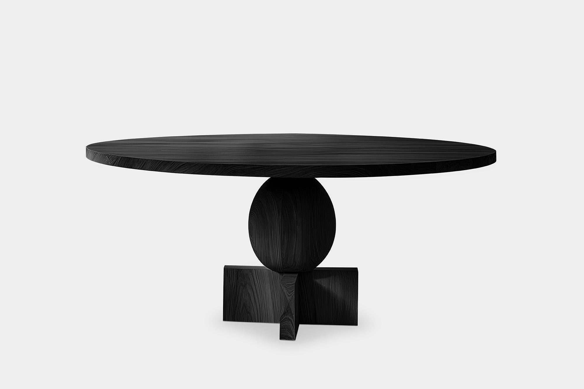 Fatto a mano Eleganza, Tavoli da pranzo Socle, Capolavoro in Wood No35 in vendita