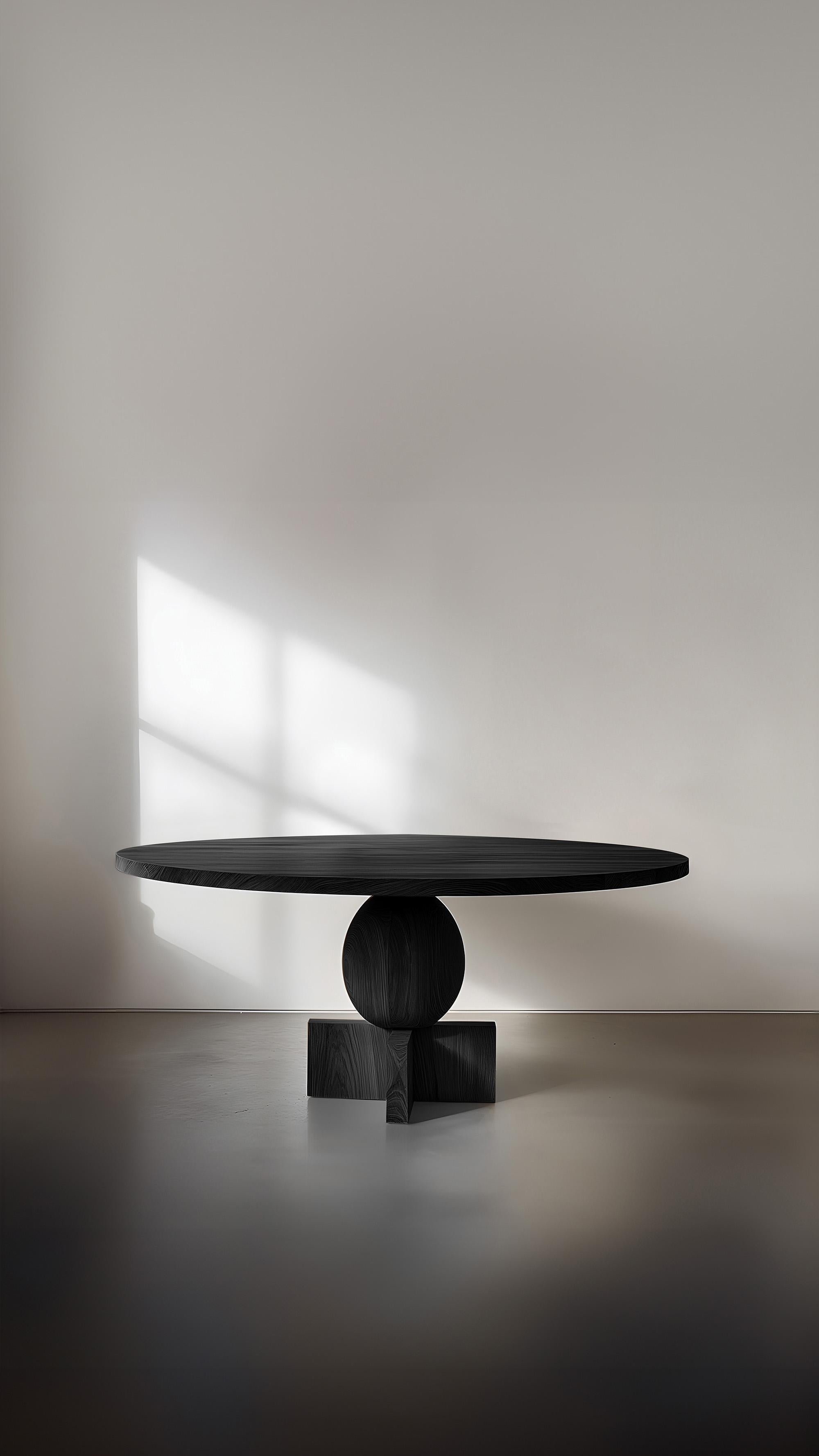 XXI secolo e contemporaneo Eleganza, Tavoli da pranzo Socle, Capolavoro in Wood No35 in vendita