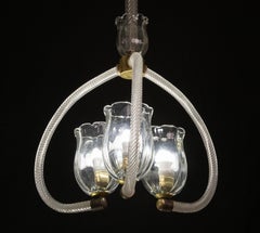 Elegant Ercole Barovier Art Deco Chandelier, 1940s