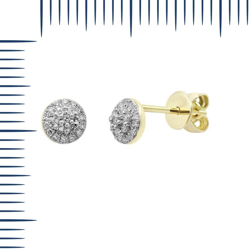 Earrings Yellow Gold 14 K (Available Ring in Rose and White Gold)
Matching Ring Available 

Diamond 42-RND17-0,1-4/6-
Size 0,95
Weight 1,12 grams

With a heritage of ancient fine Swiss jewelry traditions, NATKINA is a Geneva based jewellery brand,