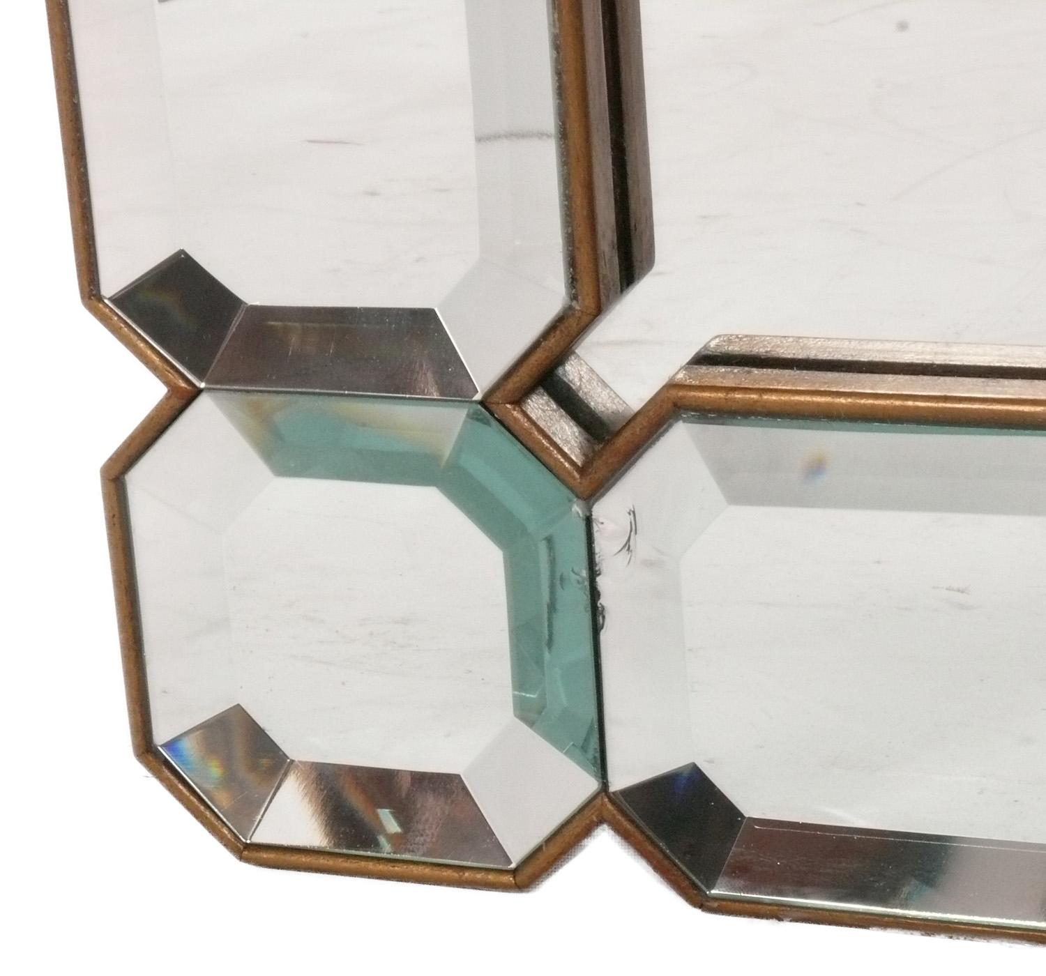 Elegant Faceted Mirror 48