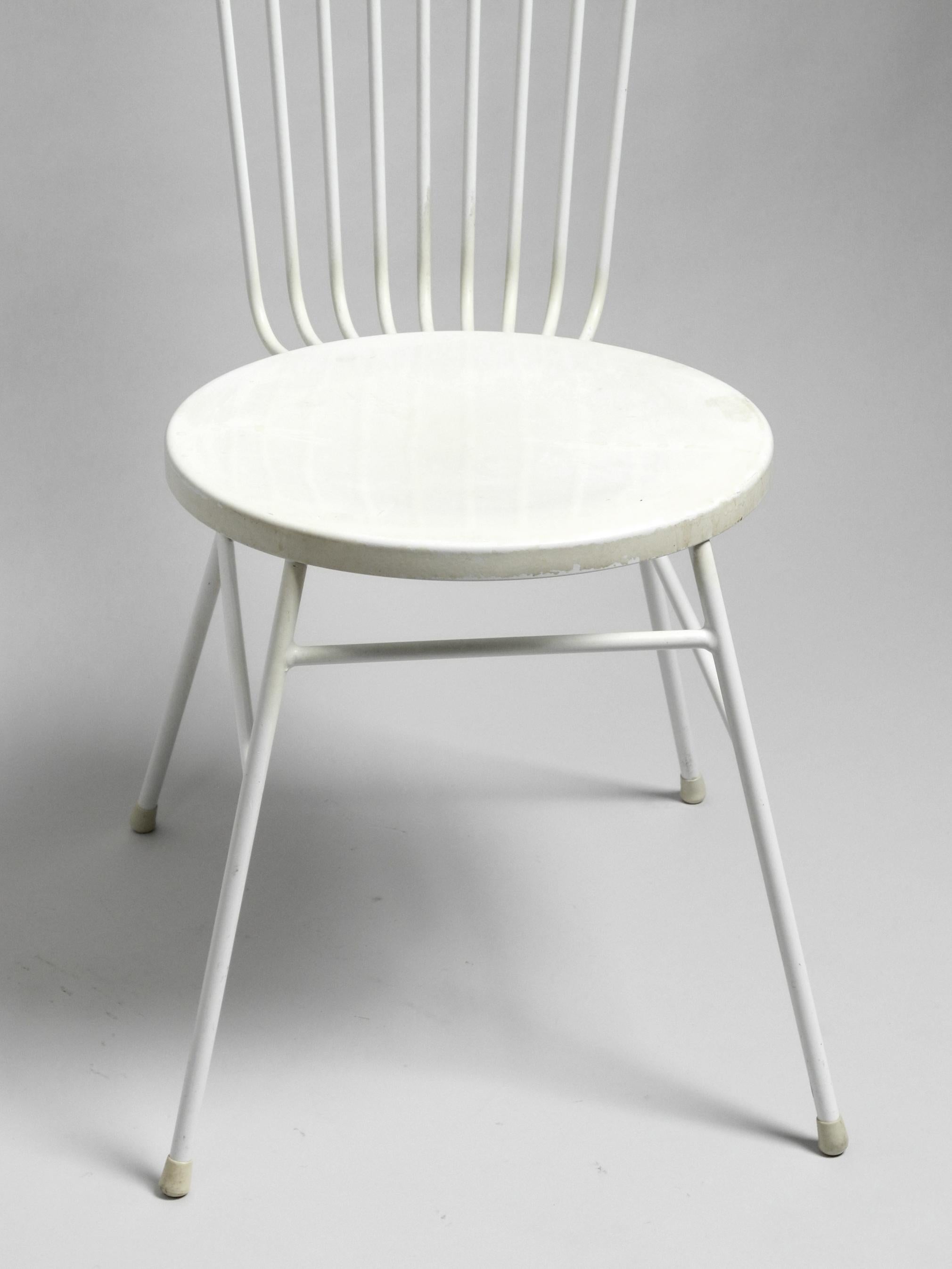 Elegant Filigree Heavy Midcentury Metal Chair from Münchener Boulevard Möbel In Good Condition In München, DE