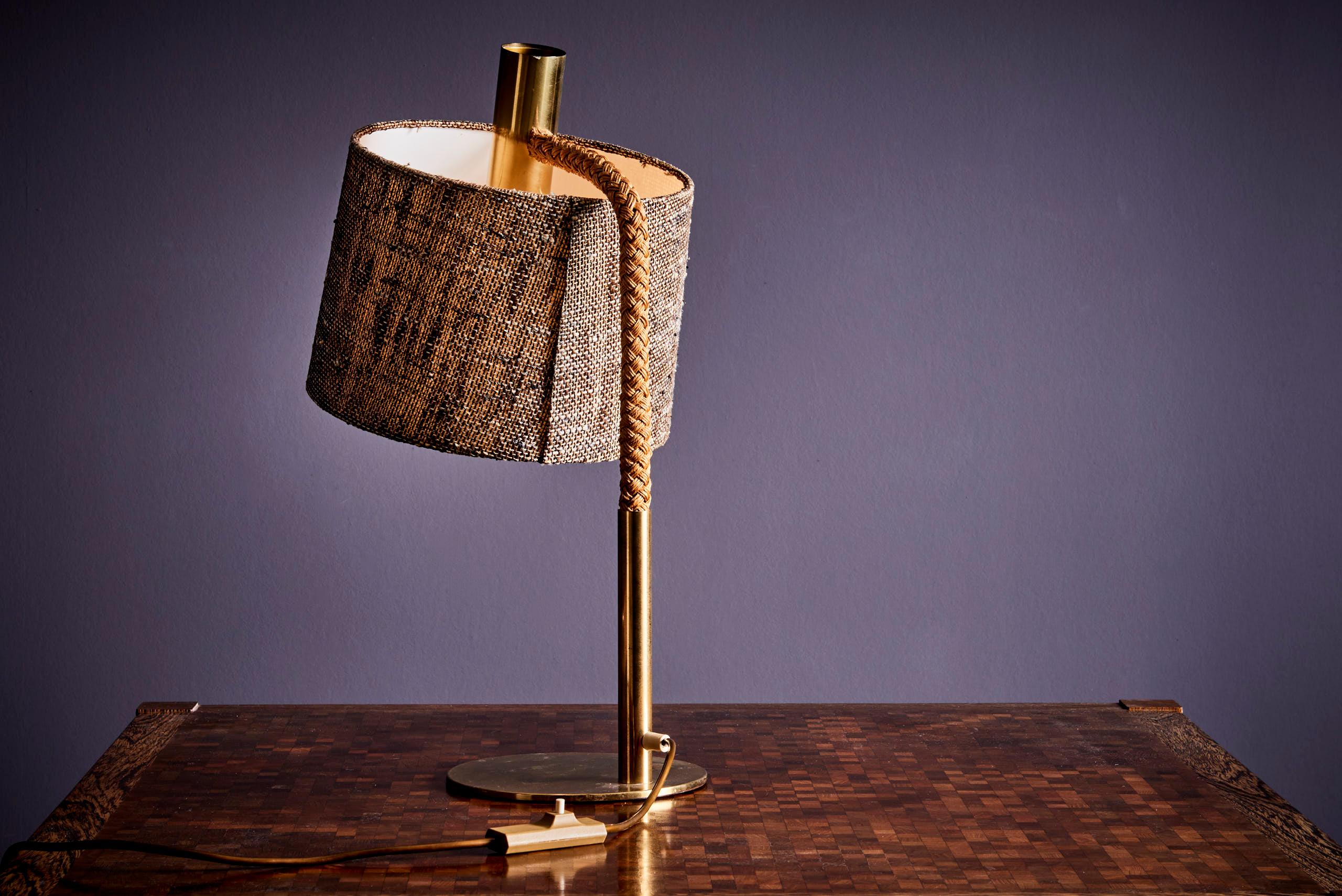 Fin du 20e siècle Elegance Fine Minet Rope Table Lamp by Adrien Audoux en vente