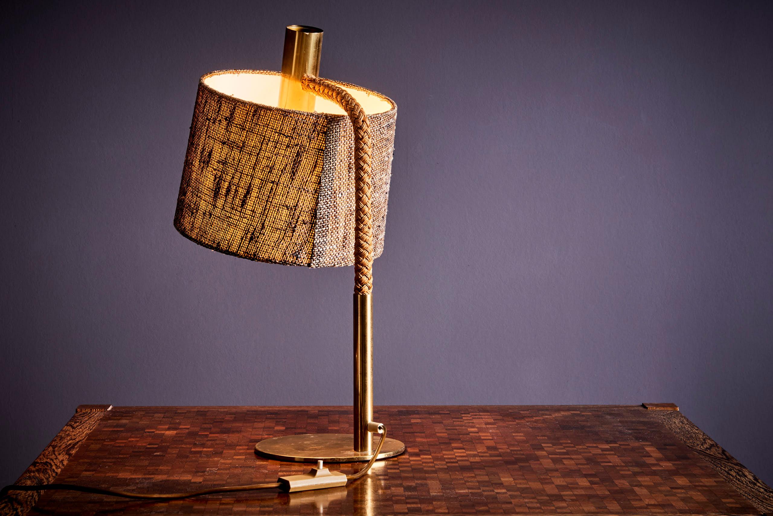 Laiton Elegance Fine Minet Rope Table Lamp by Adrien Audoux en vente