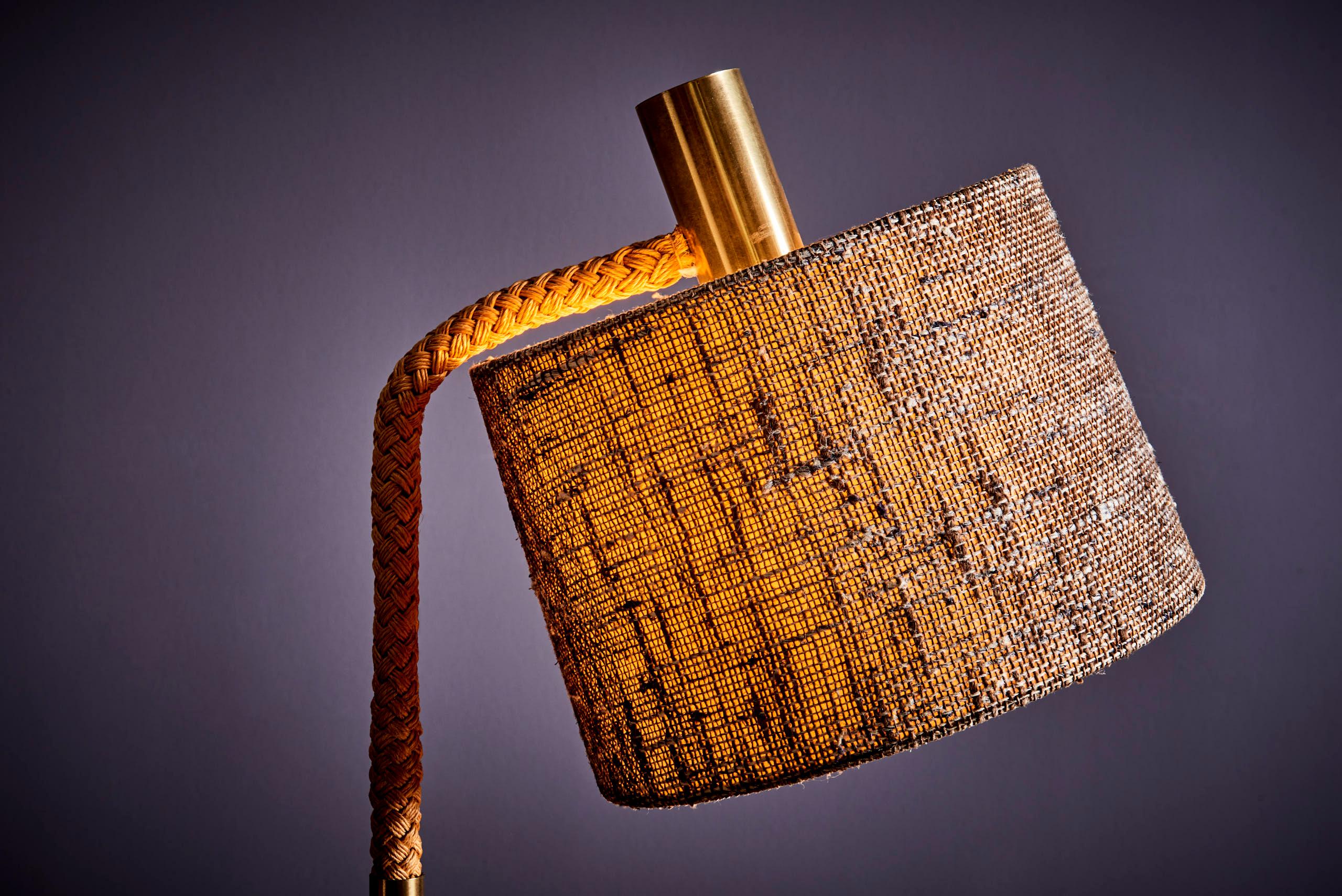 Elegance Fine Minet Rope Table Lamp by Adrien Audoux en vente 1