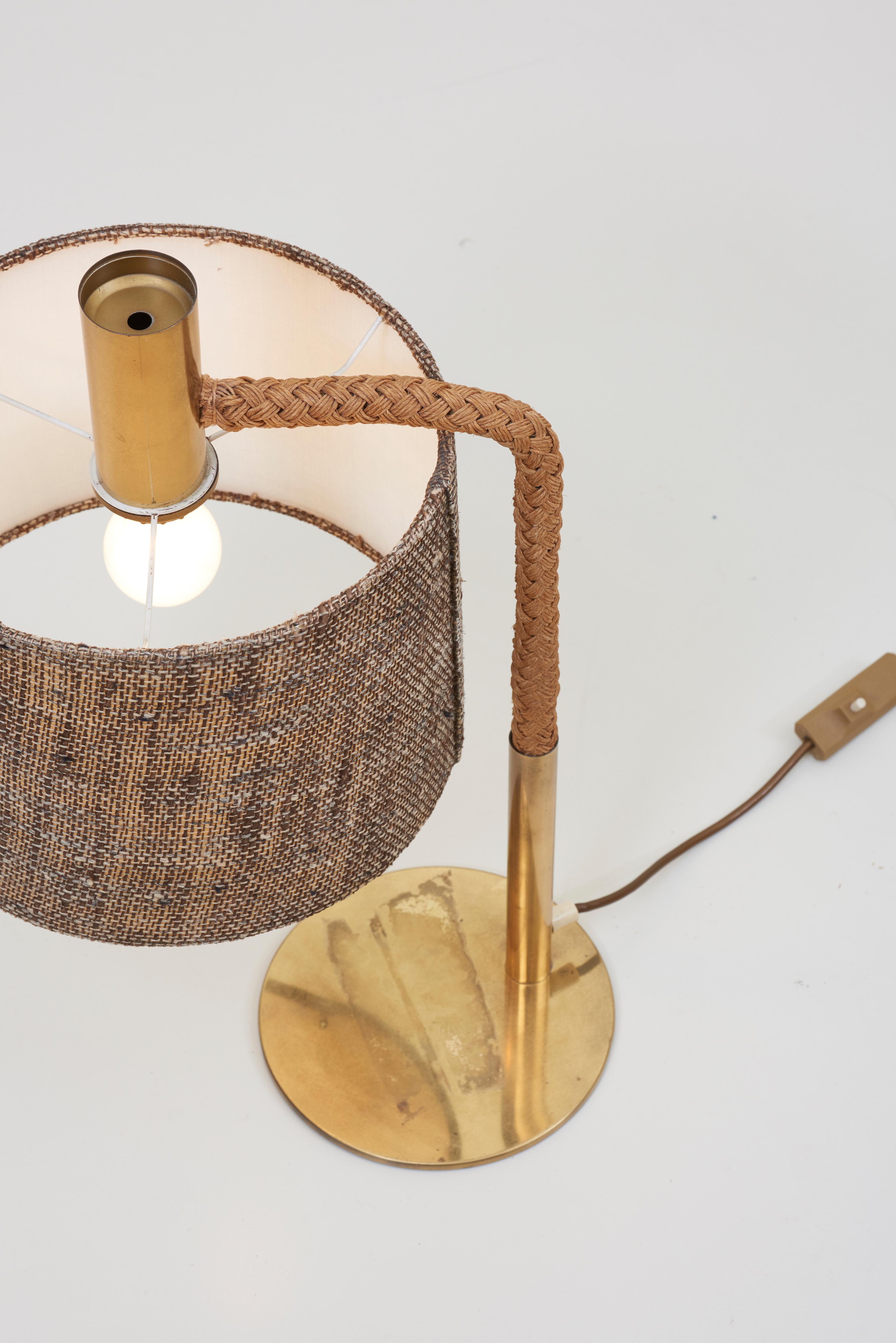 Elegant Fine Rope Table Lamp in Style of Adrien Audoux For Sale 3