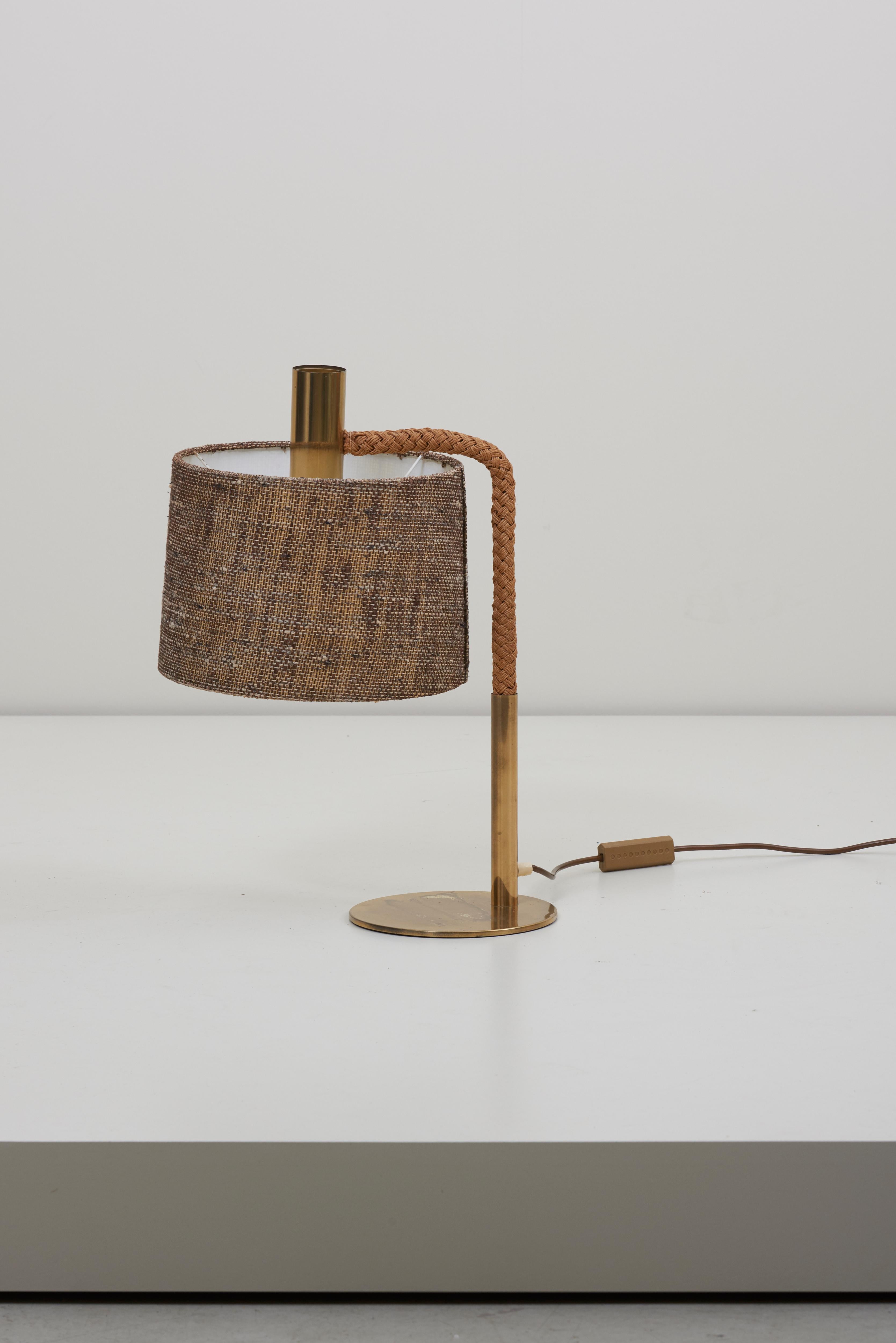 French Elegant Fine Rope Table Lamp in Style of Adrien Audoux For Sale