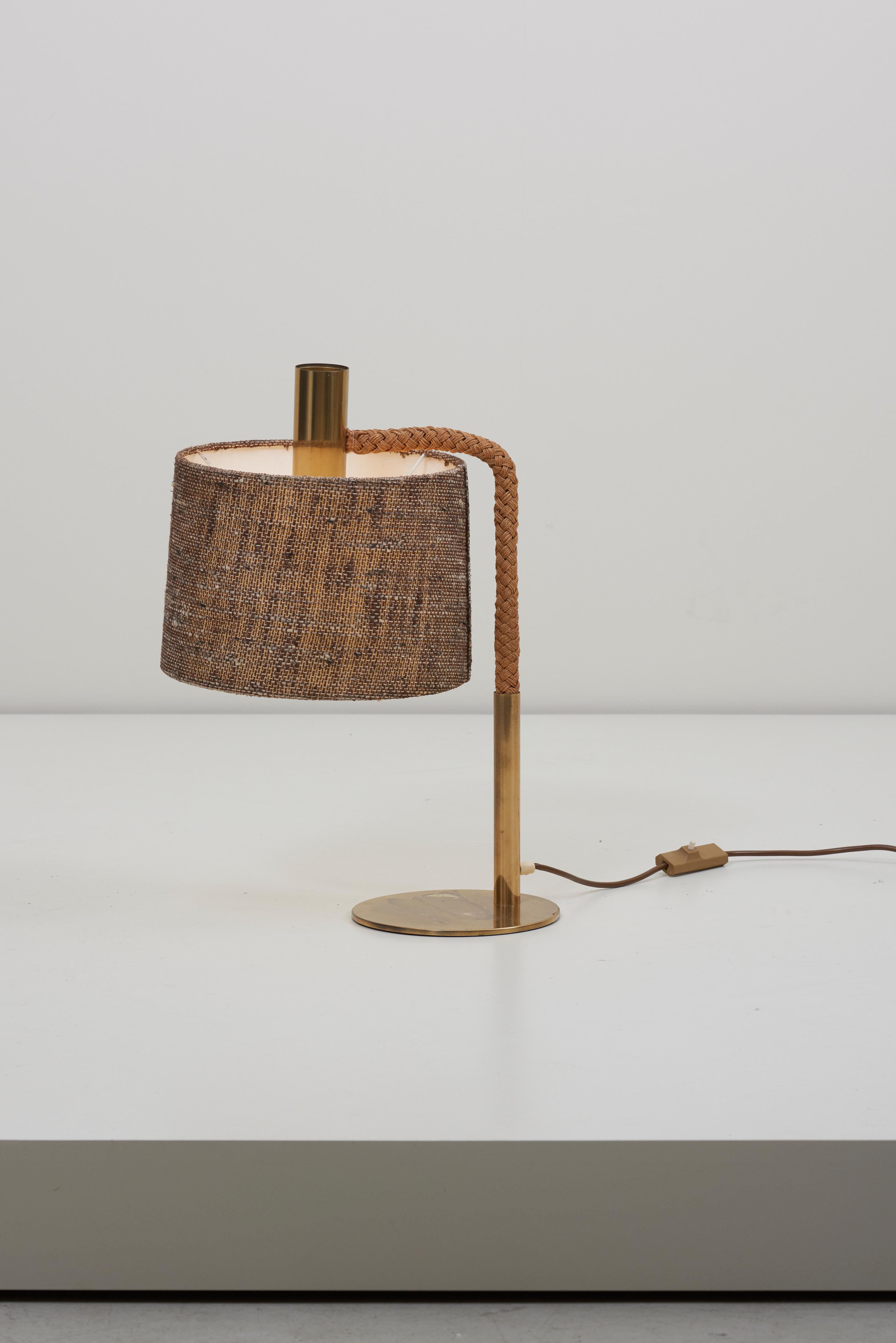 Elegant Fine Rope Table Lamp in Style of Adrien Audoux In Good Condition For Sale In Berlin, BE