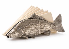 Elegant Fish-Form Silver-Plated Napkin Holders Sterling Style Luxury Table Décor