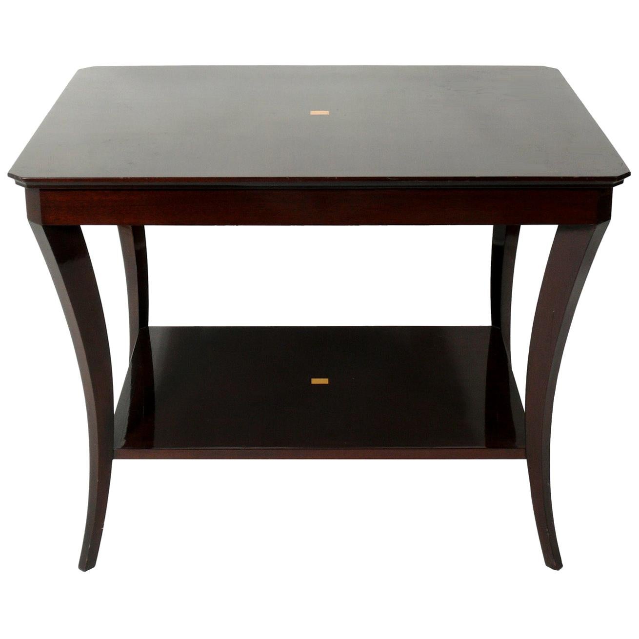 Elegant Flared Leg Table in the Manner of Tommi Parzinger For Sale